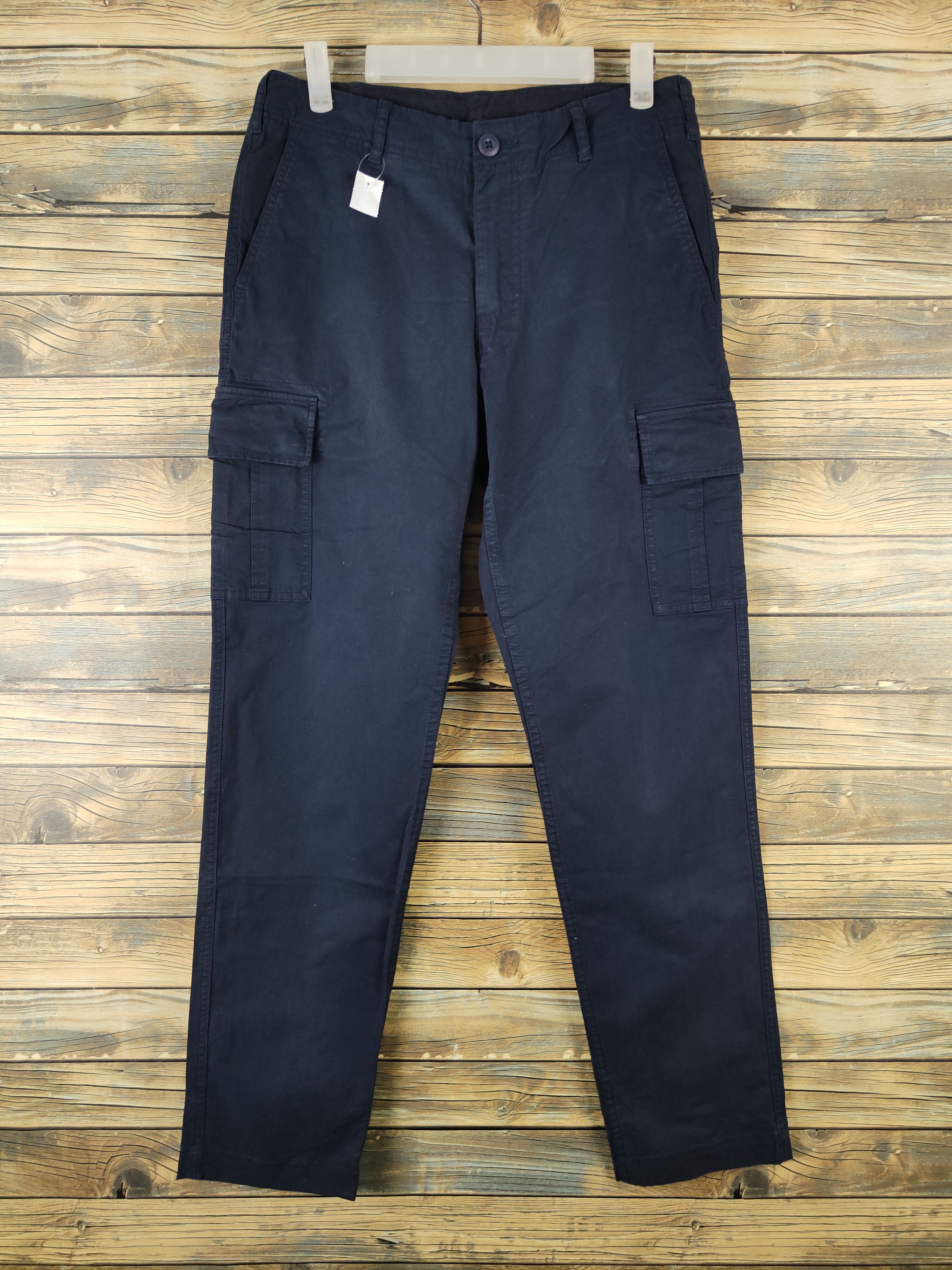 Japanese Brand DL Uniqlo Navy Multipocket Tactical Cargo Pants #1129 Size US 31 - 1 Thumbnail
