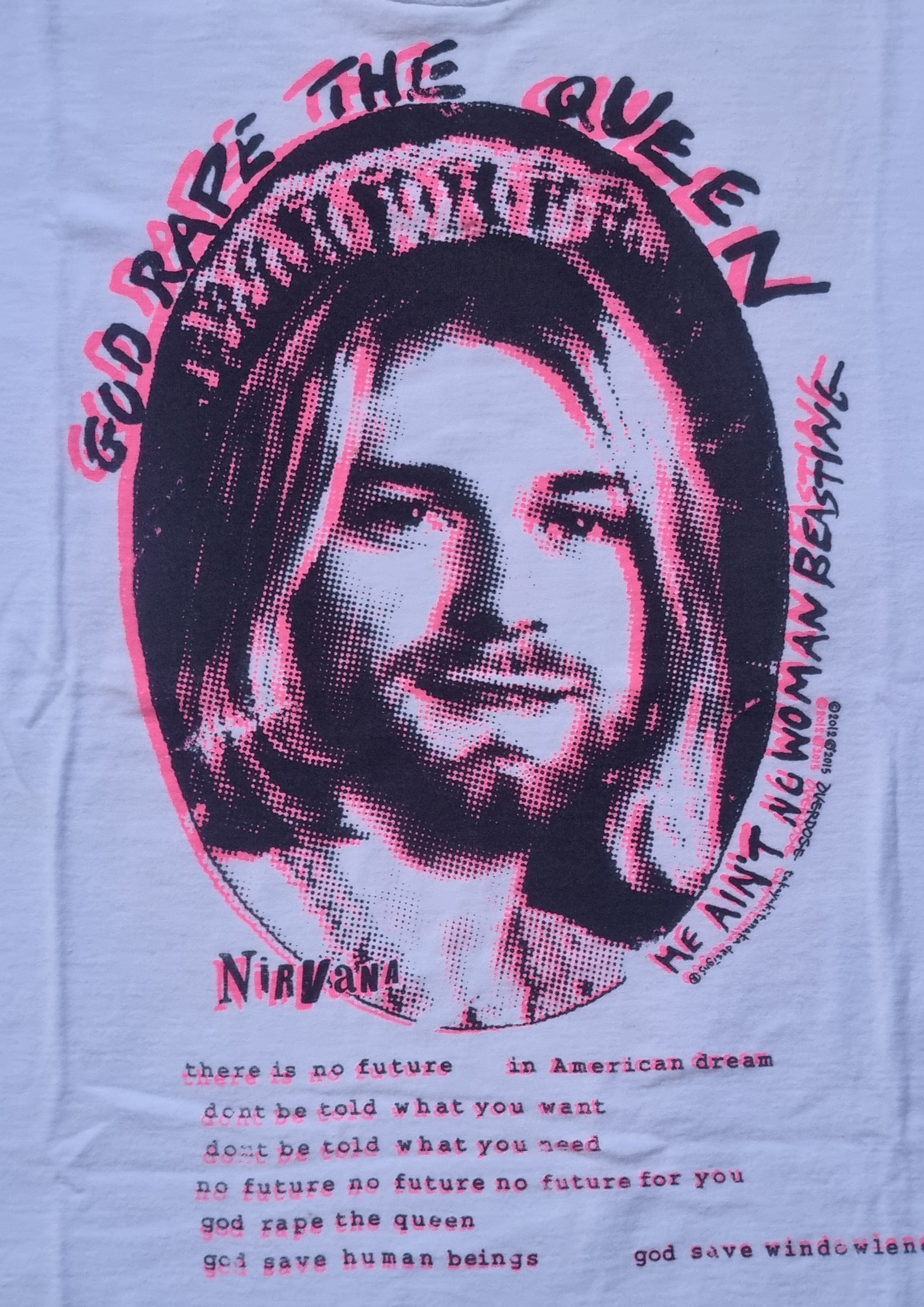 Japanese Brand Overdose X Takayuki Tanaka Kurt Cobain Queen Tshirt Size US S / EU 44-46 / 1 - 8 Thumbnail