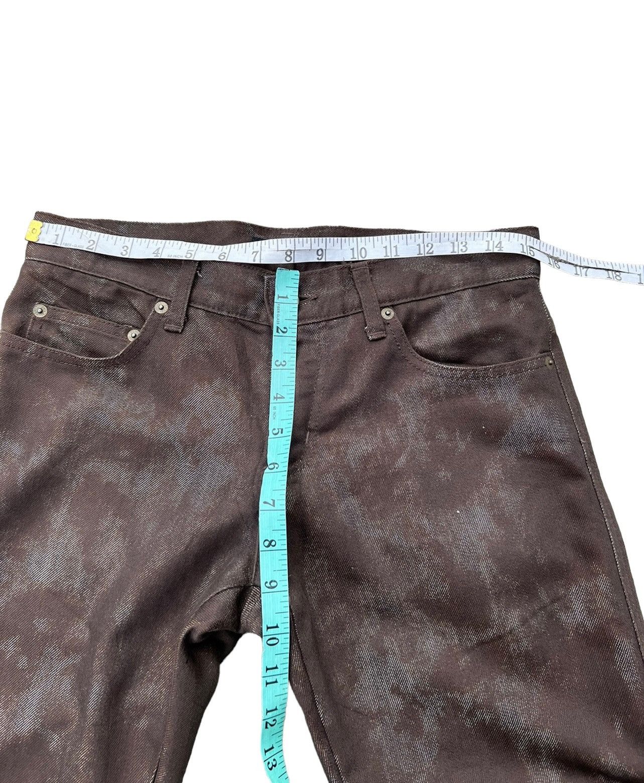 Morgan Homme Vintage 2000s Morgan Homme Japan Abstract Print Flare Jeans Size US 29 - 3 Thumbnail