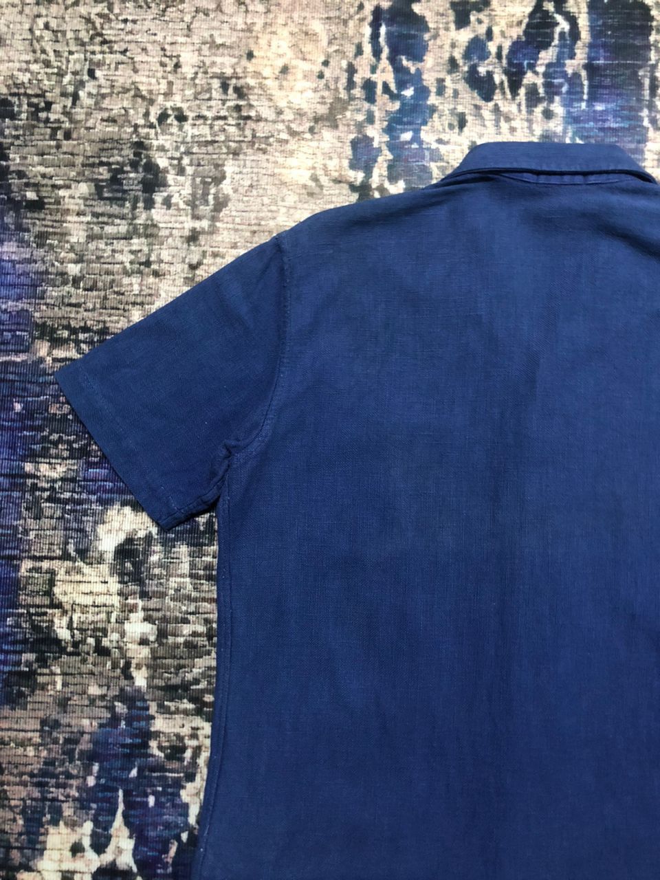 Gucci Vintage 50s/60s Gucci Indigo Casual Shirts Short Sleeve Size US L / EU 52-54 / 3 - 10 Thumbnail