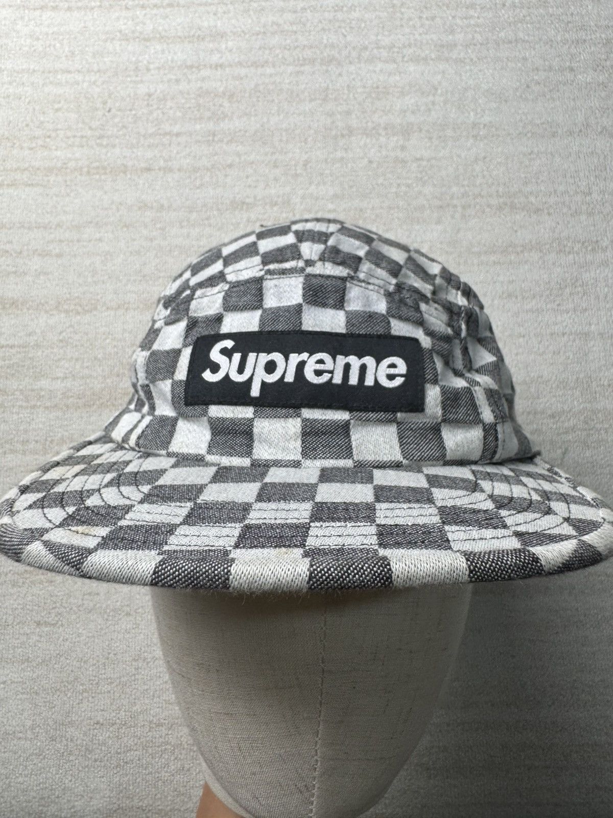 Supreme Ss18 checkerboard camp cap Size ONE SIZE - 1 Thumbnail