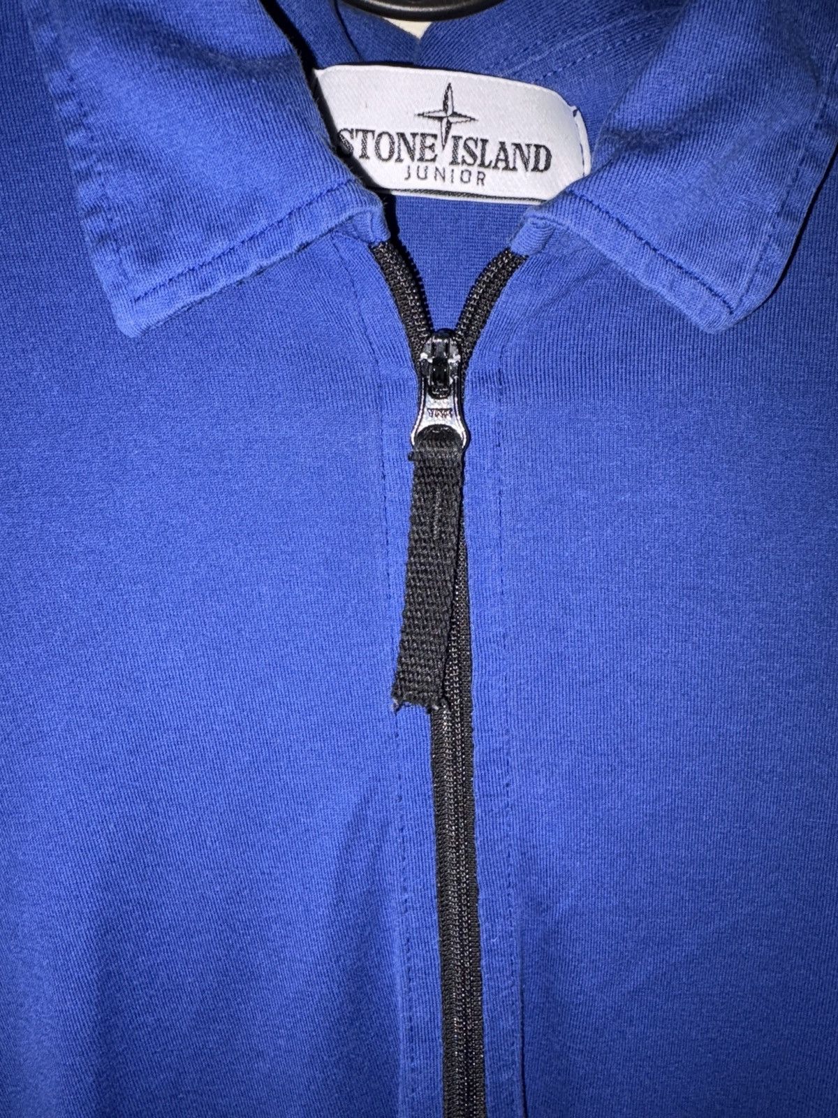 Stone Island Boys stone island collar shirt with zip blue Size US S / EU 44-46 / 1 - 3 Thumbnail