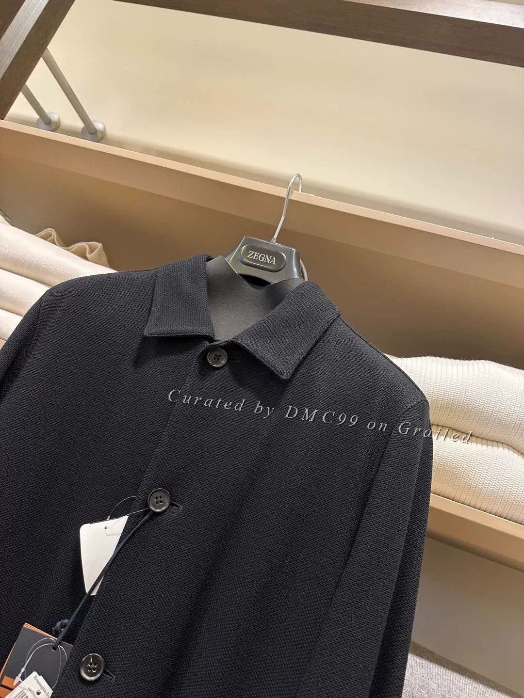 Ermenegildo Zegna Zegna Men's Black Wool Jacket Size US L / EU 52-54 / 3 - 2 Thumbnail