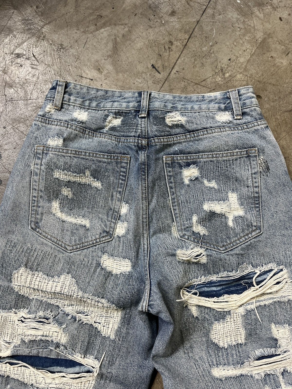 Other Still Water Distressed Reworked Denim Jeans (unisex) Size US 29 - 13 Thumbnail