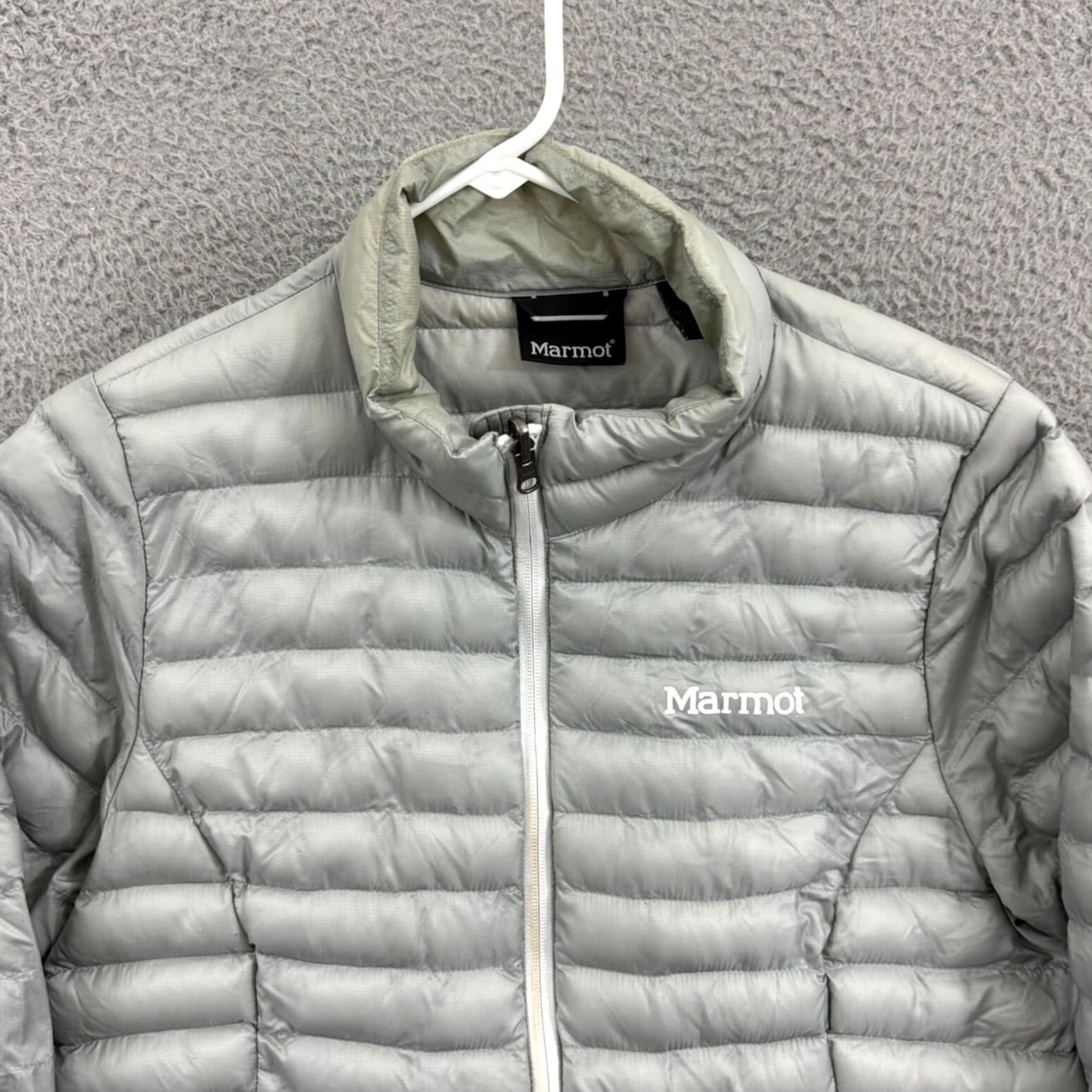 Marmot Marmot Echo Featherless Jacket Women’s Large Gray Puffer Quilted Zip Thinsulate Size L / US 10 / IT 46 - 3 Thumbnail
