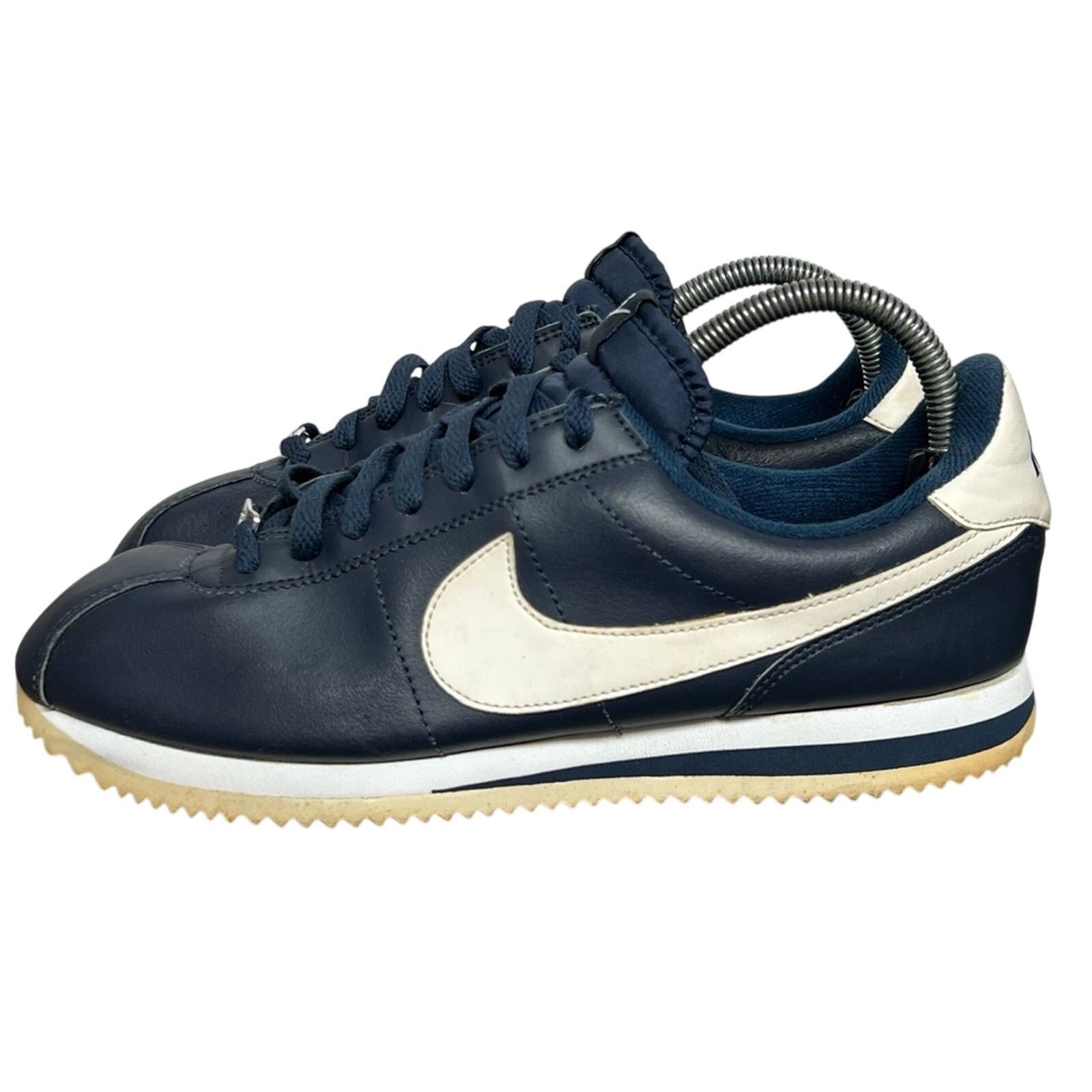 Nike MenS Cortez Leather Obsidian Navy Blue Size 9 Running Shoes, Men's