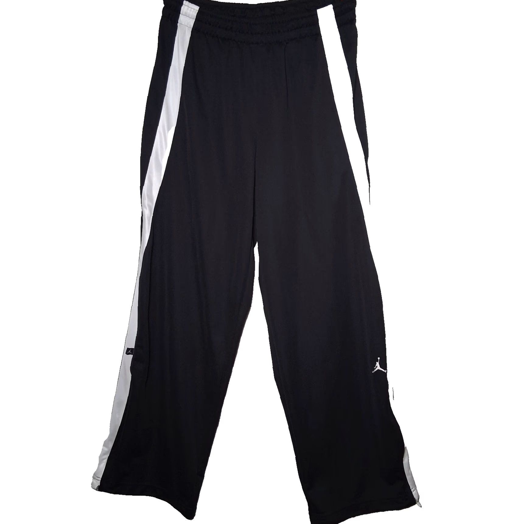 Jordan Brand Air Jordan Pants Men XL Black Stripe Athletic Sports Athleisure Read Size US 36 / EU 52 - 2 Thumbnail