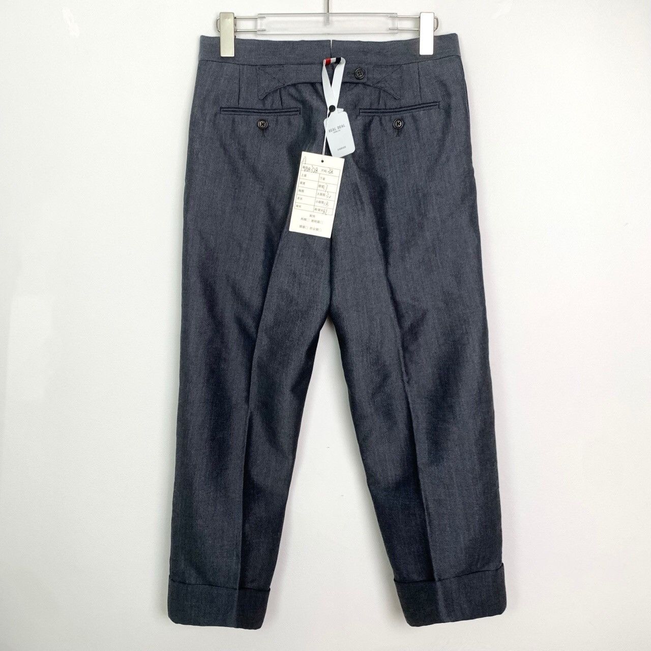 Thom Browne Thom Browne Wool Cuffed Straight-Leg Trousers Size US 38 / EU 54 - 2 Thumbnail