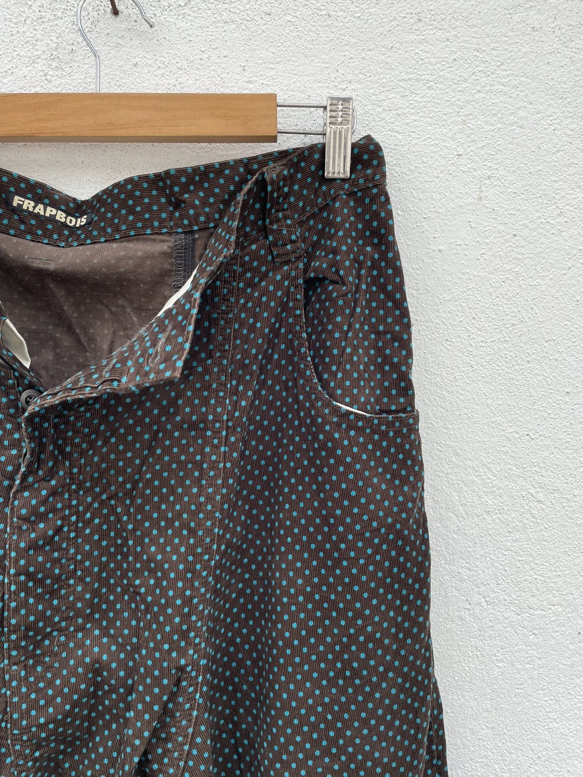 Frapbois Vintage Frapbois Drop Crotch Polka Dot Corduroy Light Pants Size US 31 - 3 Thumbnail