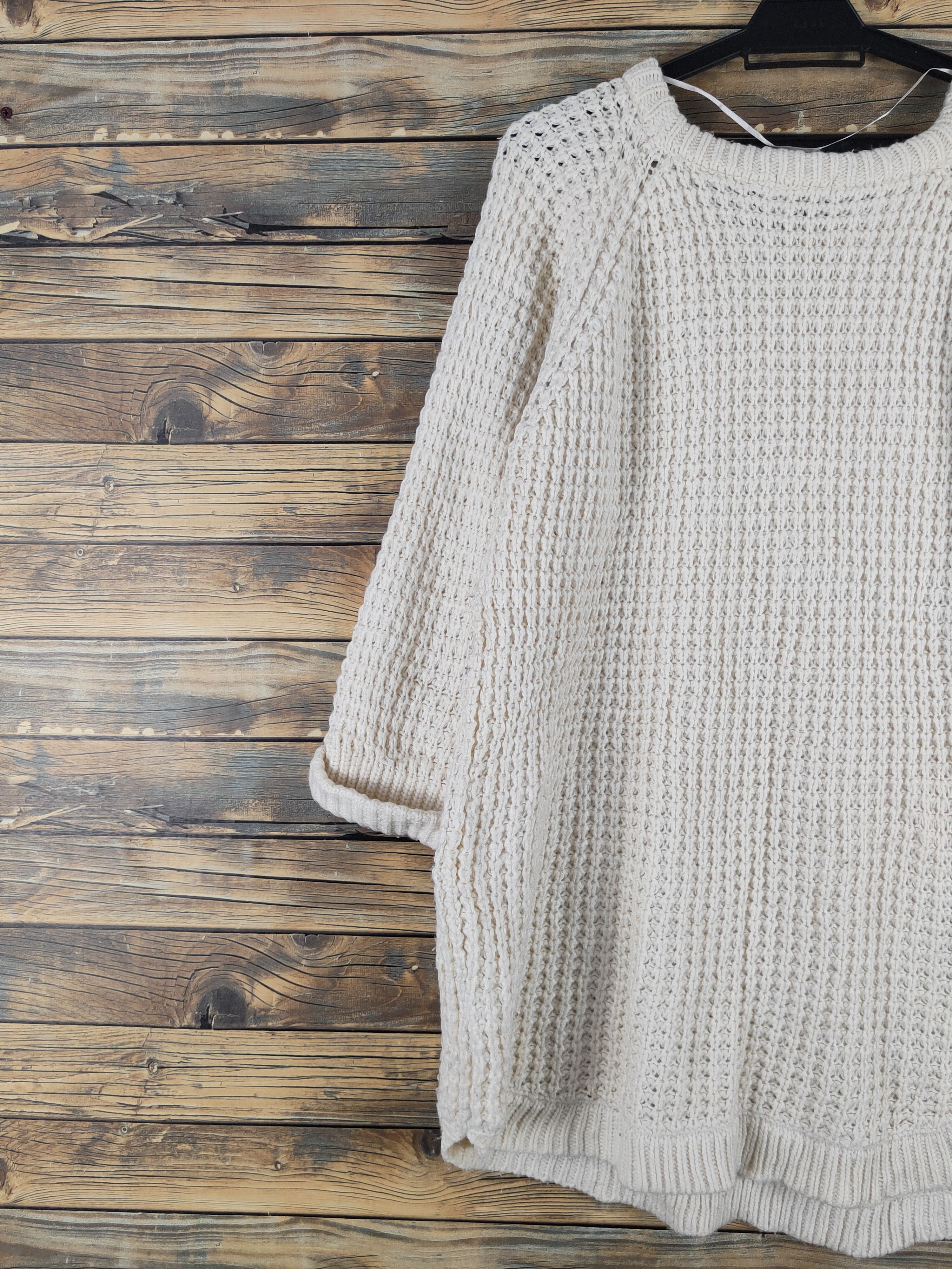 Aran Isles Knitwear × Japanese Brand × Vintage Japanese Brand Ivory Knitwear Sweatshirts #W1469 Size L / US 10 / IT 46 - 8 Thumbnail