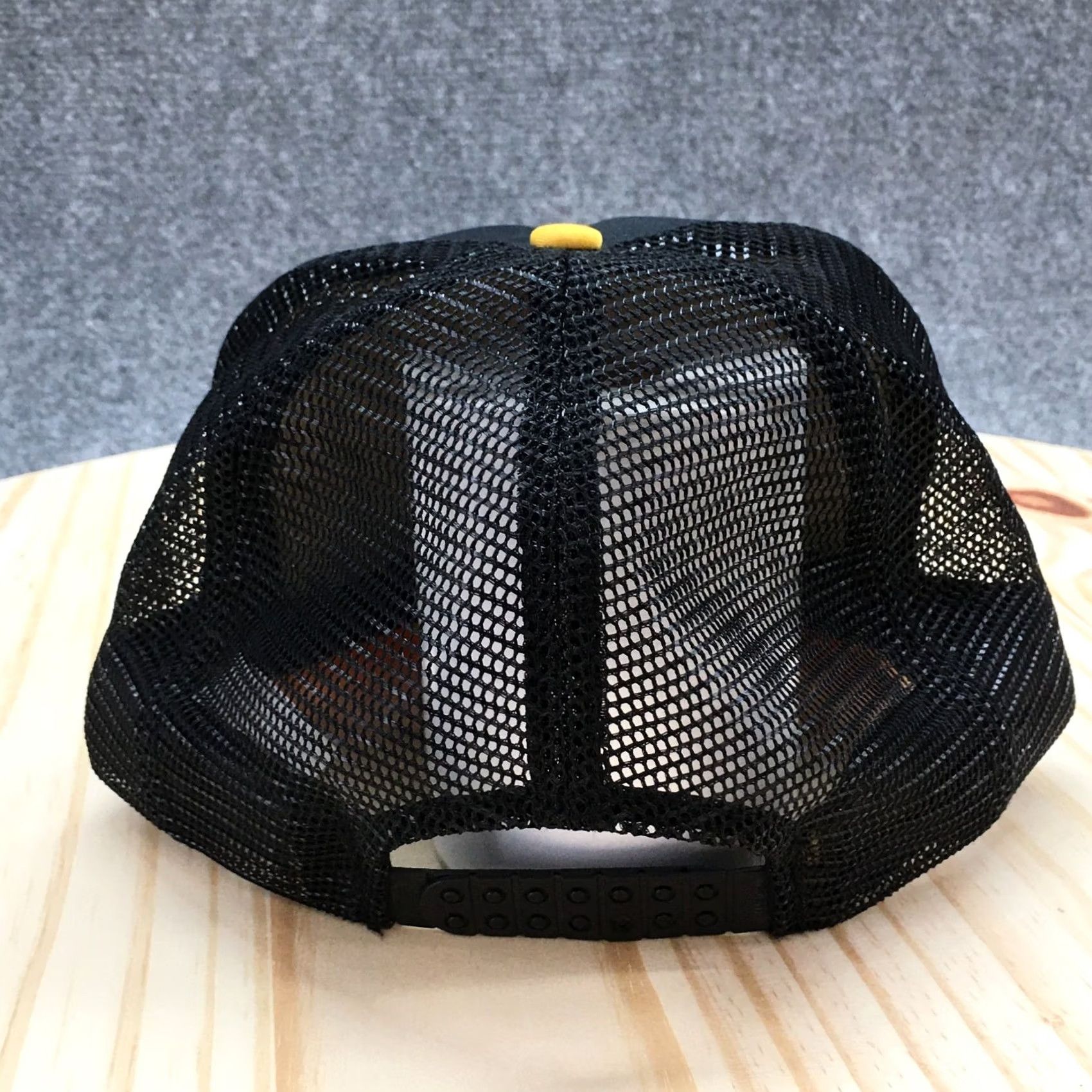 Vintage Winner Rope Hat Mens Black Yellow OS Adjustable Curved Brim Taxi Racing Teams Size ONE SIZE - 7 Thumbnail