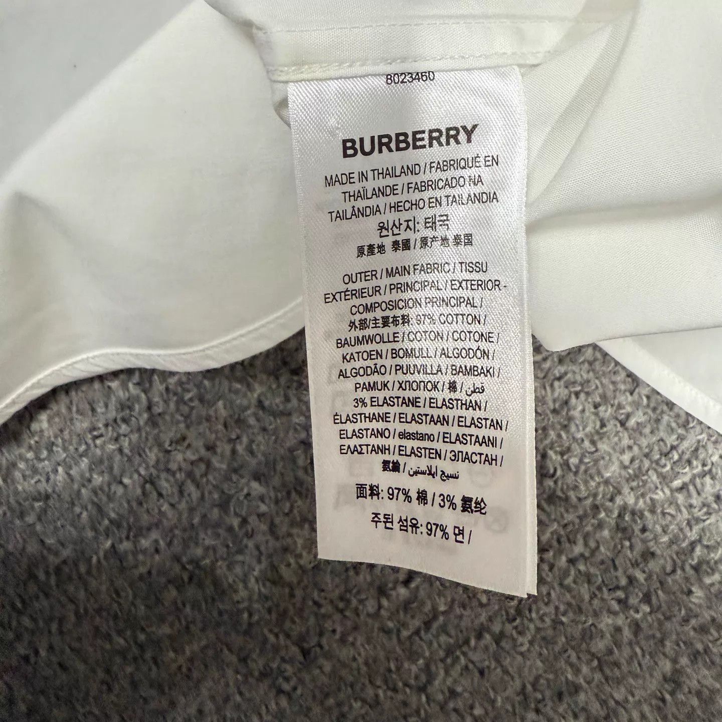 Burberry Burberry TB embroidered placket white LS shirt L 99 new Size US L / EU 52-54 / 3 - 4 Thumbnail