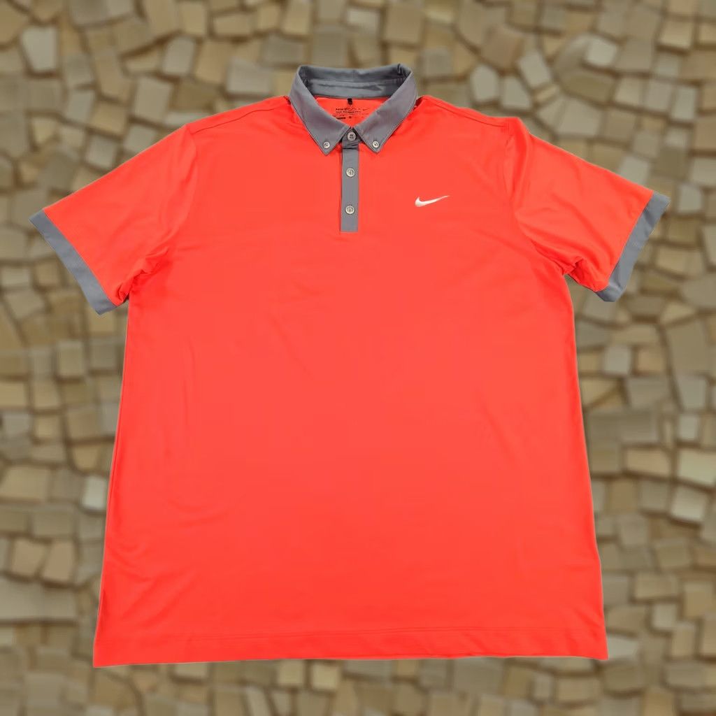 Nike Nike Golf Polo Mens XL Red Dri-Fit Short Sleeve Collared Button Logo 599018 619 Size US XL / EU 56 / 4 - 1 Thumbnail