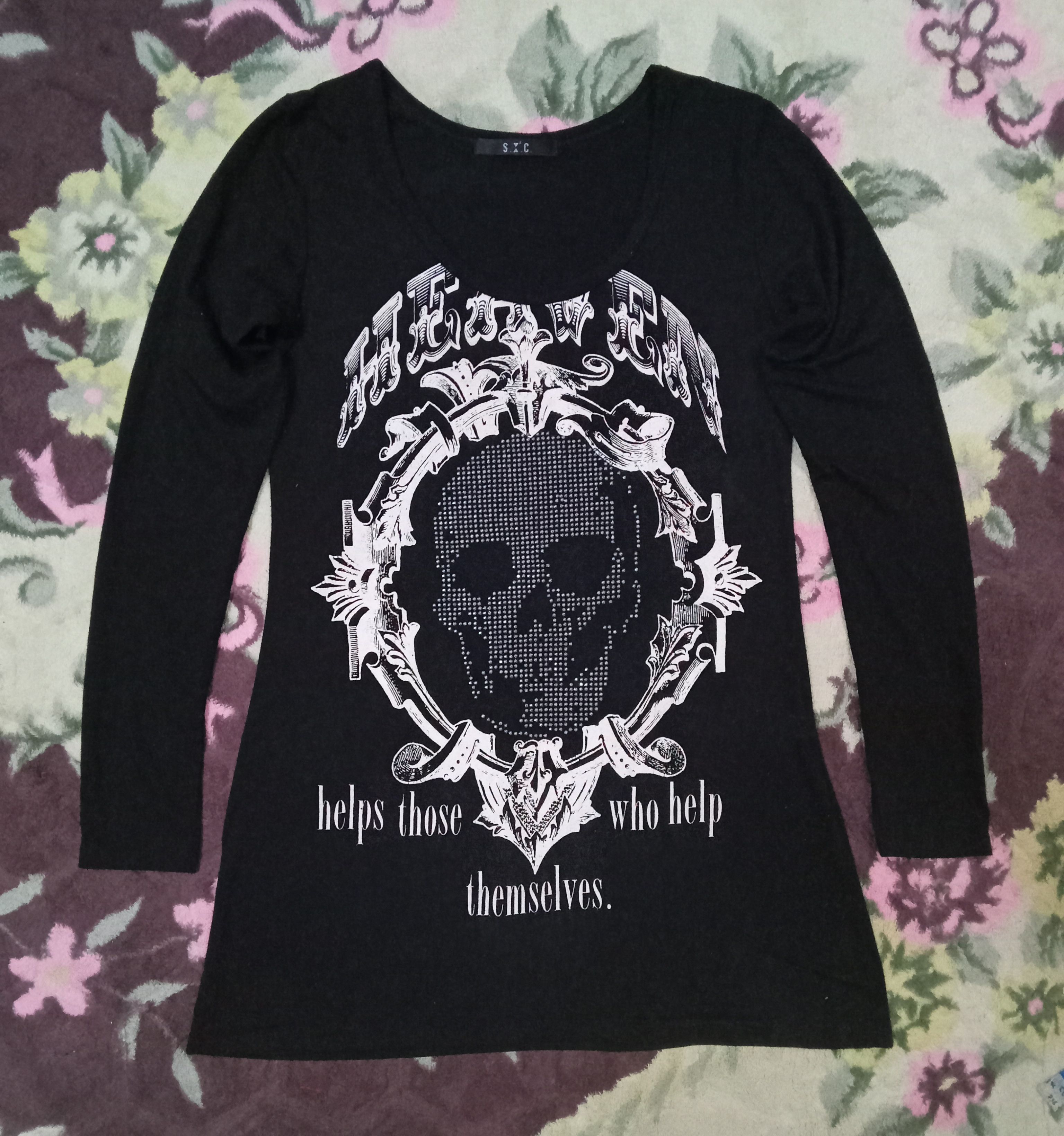 Other Sxc Gothic Punk Skull Heaven Top / Blouse Size M / US 6-8 / IT 42-44 - 1 Thumbnail