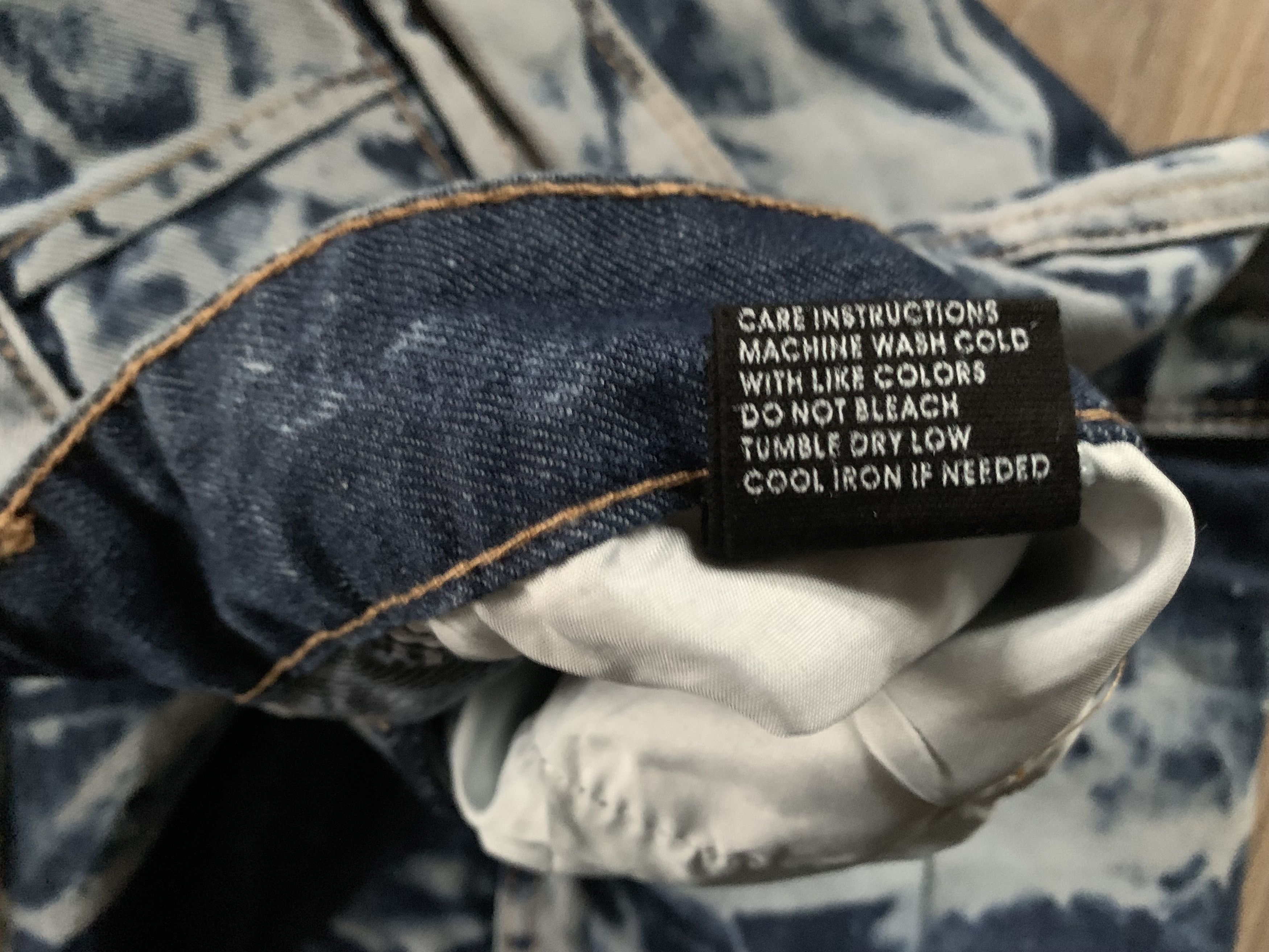Denime Nobel League Tie Dye Pocket Cargo Jeans Size US 38 / EU 54 - 10 Thumbnail