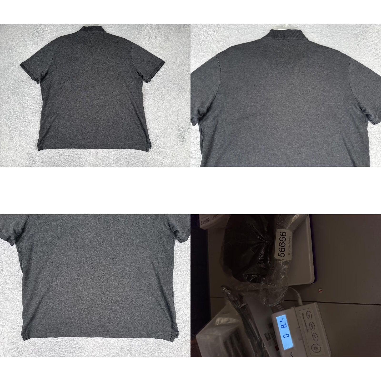 Polo Ralph Lauren Polo Ralph Lauren Polo Shirt Mens Large Gray Classic Fit Cotton Logo Casual Top Size US L / EU 52-54 / 3 - 9 Thumbnail