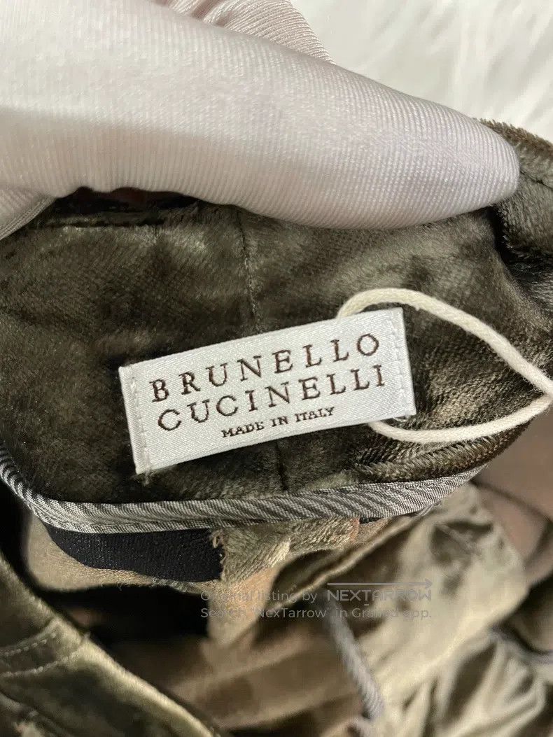 Brunello Cucinelli Brunello Cucinelli Iridescent Velvet Long Pants Size 27" / US 4 / IT 40 - 3 Thumbnail