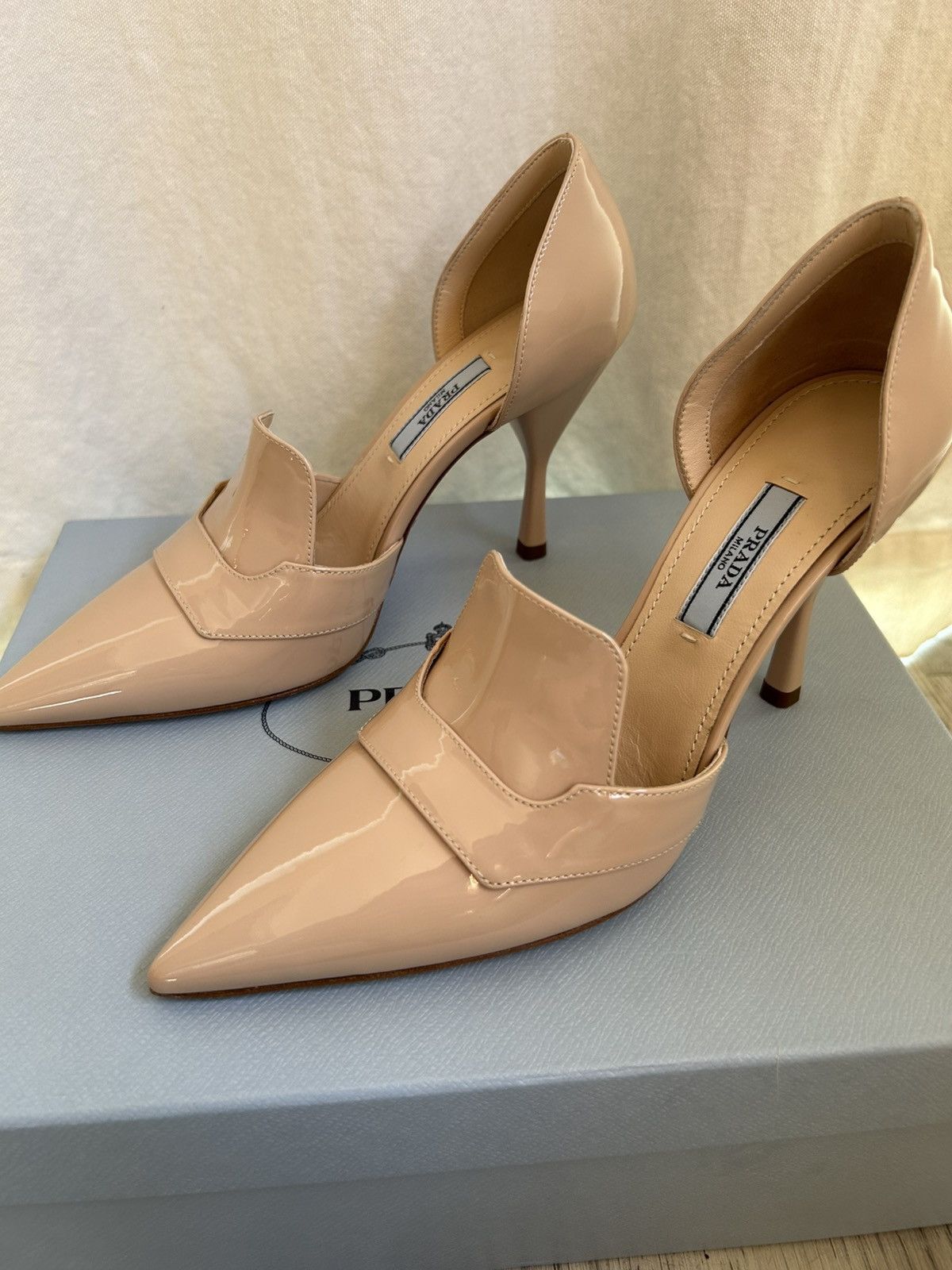 Prada Prada Patent Leather D'Orsay Pumps Size US 6.5 / IT 36.5 - 1 Thumbnail