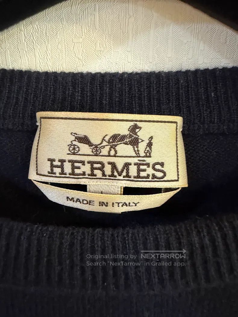 Hermes Hermes Little House Black Cashmere Knit Sweater Size US L / EU 52-54 / 3 - 3 Thumbnail