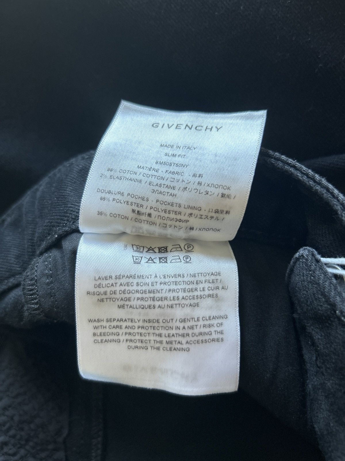 Givenchy Givenchy distressed black jeans Size US 31 - 8 Thumbnail