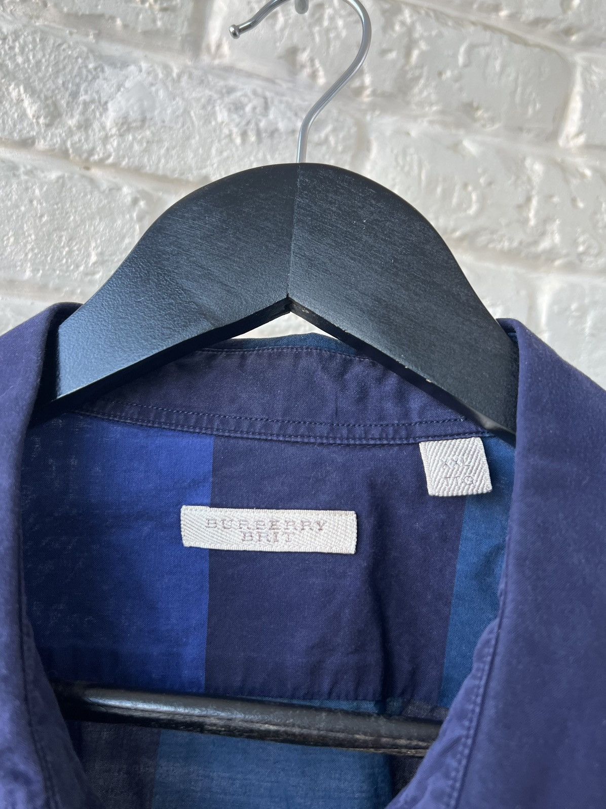 Burberry Burberry Brit Nova Check Blue Button Up Shirt Size US XXL / EU 58 / 5 - 5 Thumbnail