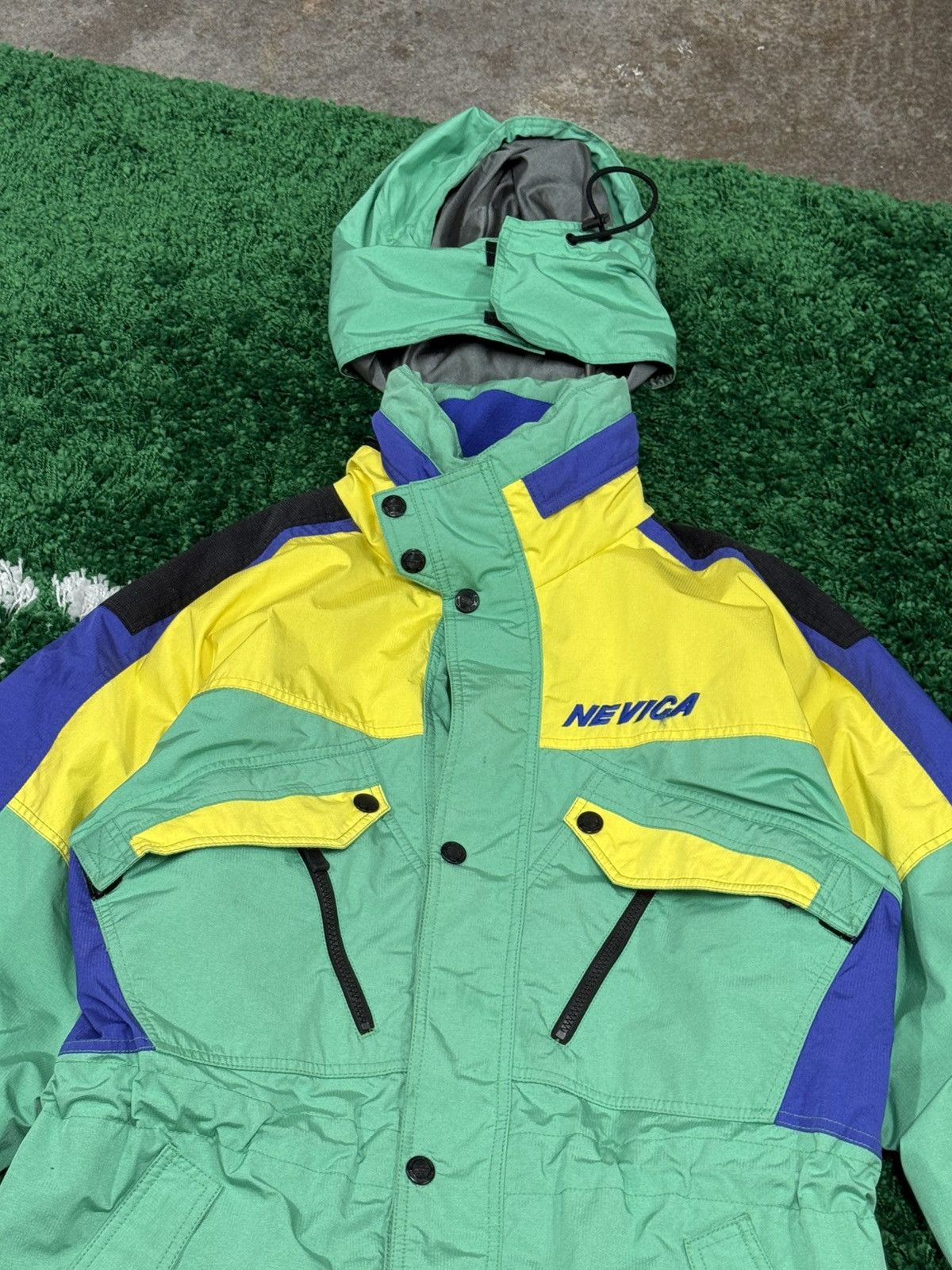 Nevica Vintage Nevica Gortex Ski Jacket Puffy Puffer Green Cargo Size US M / EU 48-50 / 2 - 4 Thumbnail