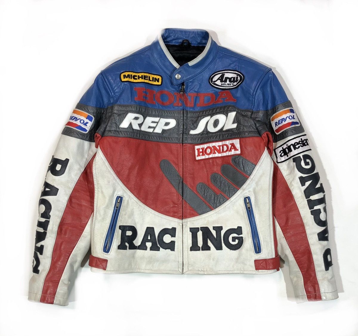 Dainese × Ferrari × Honda Honda Motorcycle leather jacket Racing Vintage Size US M / EU 48-50 / 2 - 5 Thumbnail