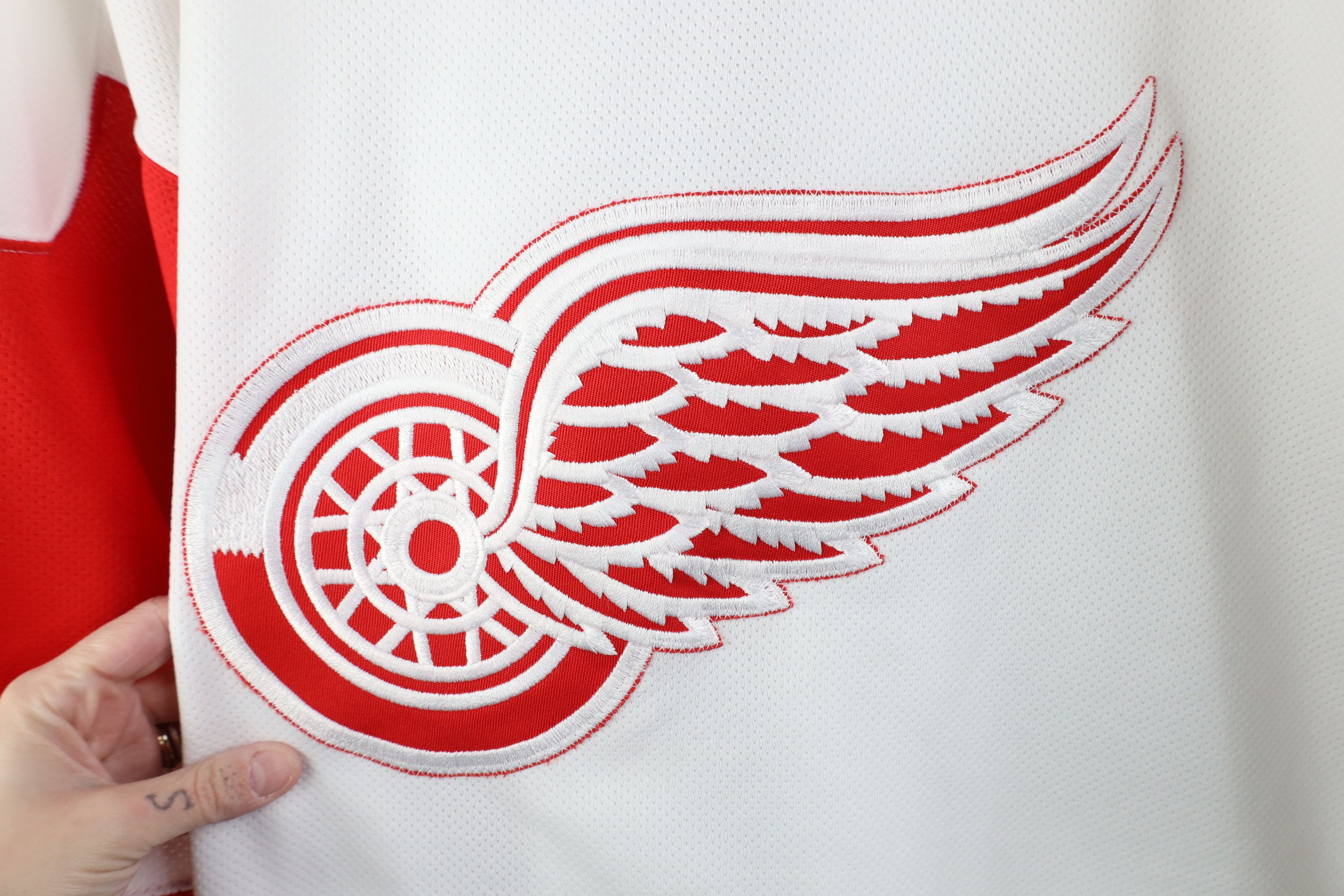 Vintage Vintage 90s Red Wings Hockey Jersey White 2Pac 2 Pac Size US XL / EU 56 / 4 - 4 Thumbnail
