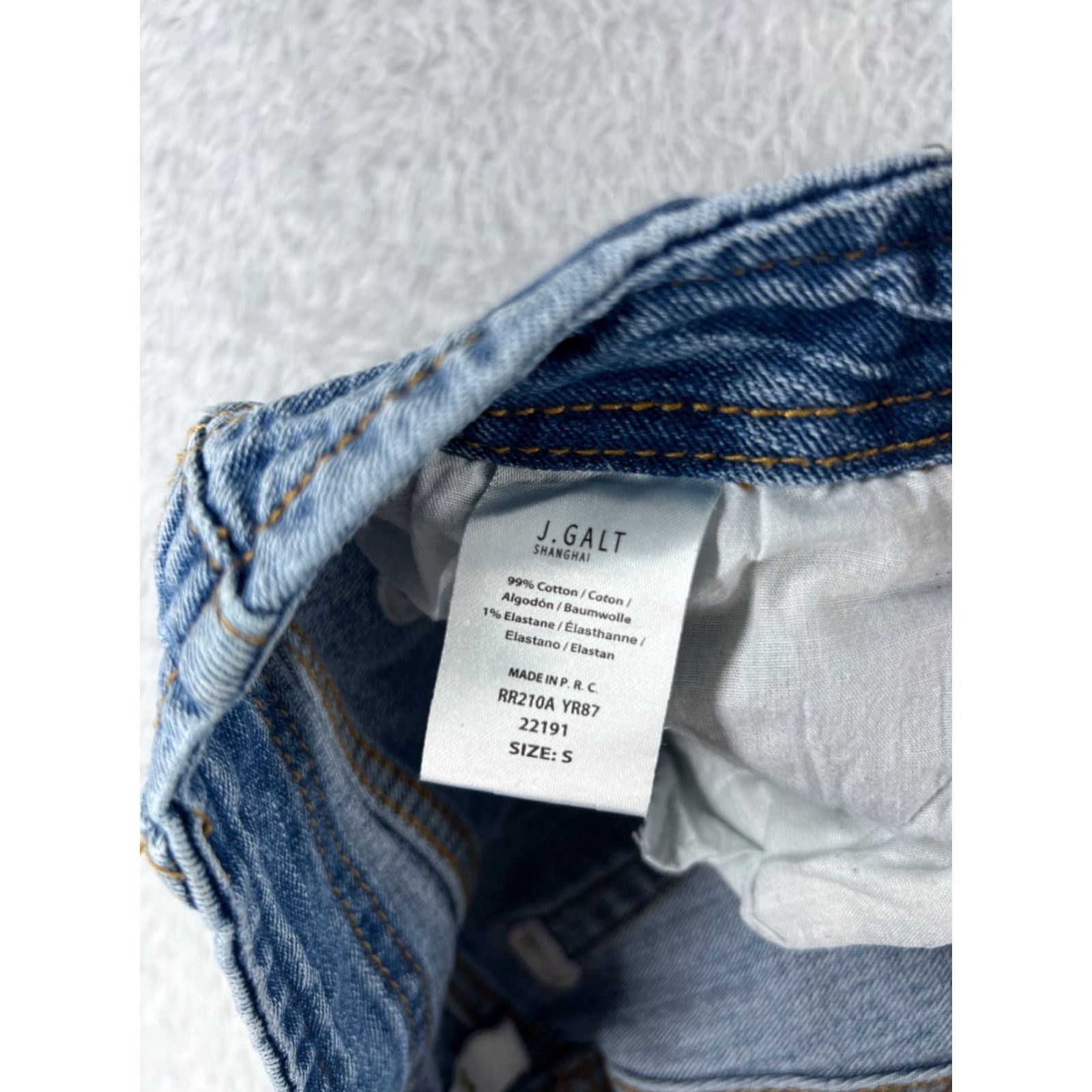 Vintage J Galt Jeans Womens 26 Blue Denim Straight Cotton Blend Low Rise 26x23 Jeans, 5-Pocket, Light Wash, Regular Fit, Machine Washable, Vintage: No Size 26" / US 2 / IT 38 - 7 Thumbnail