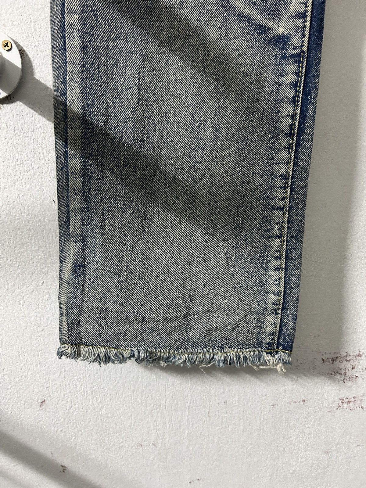 Japanese Brand Unisex Japanese Denim Flame Y2k Design Size US 29 - 3 Thumbnail