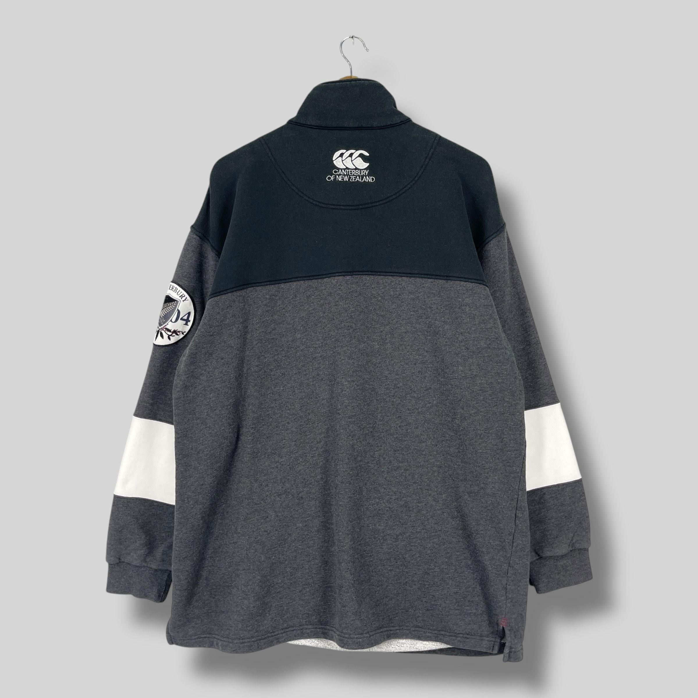 Canterbury of New Zealand Vintage CANTERBURY New Zealand Rugby Half Zipper Sweater Size US XL / EU 56 / 4 - 7 Thumbnail