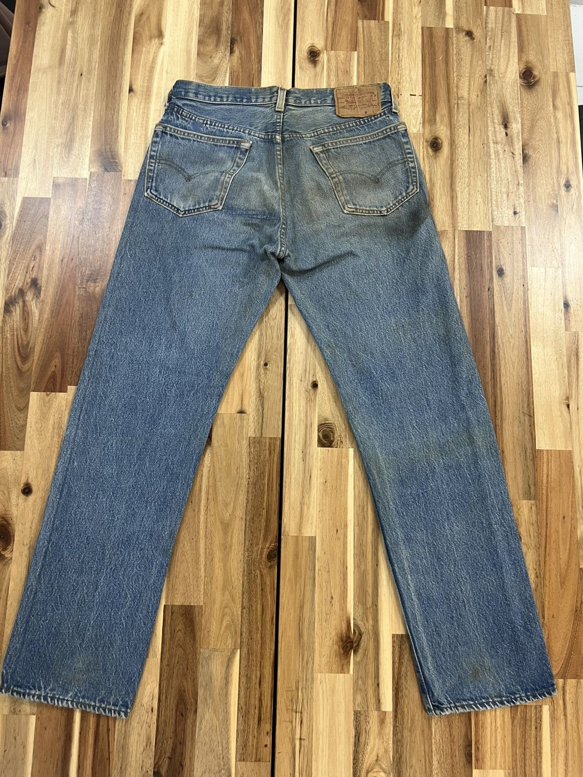 Levi's Vintage 80’s Levis 501 0115 Non Selvedge Button 524 Denim Size US 30 / EU 46 - 4 Thumbnail
