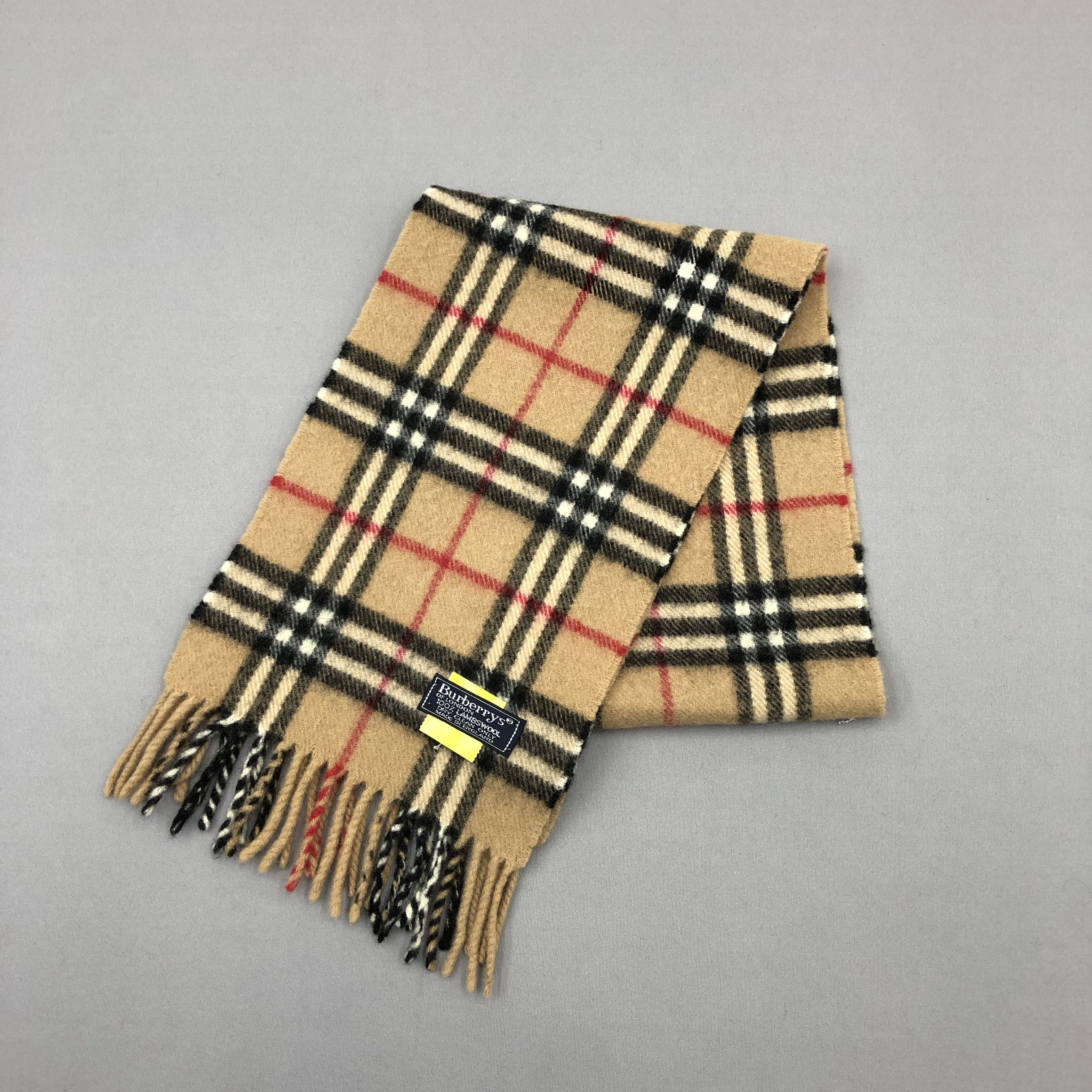 Burberry Vintage Burberry Scarf Muffler Wool Cashmere Scarves Size ONE SIZE - 4 Thumbnail