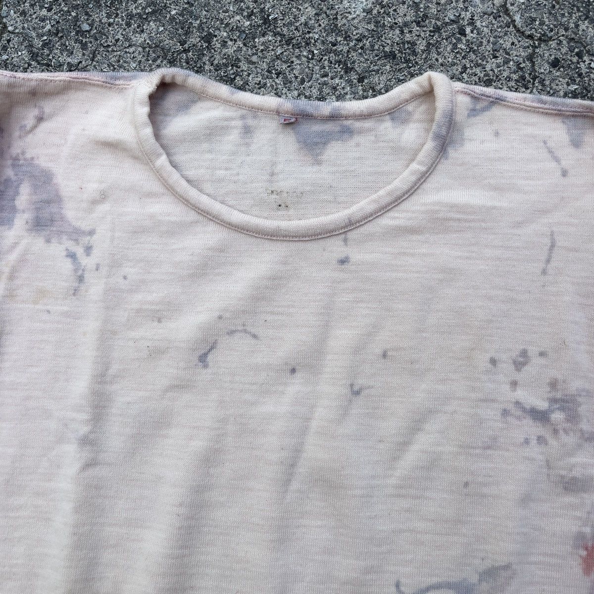 Vintage Vintage Marble Dyed 70s MALSAKRAD Swedish Army Thermal Shirt Size US L / EU 52-54 / 3 - 3 Thumbnail