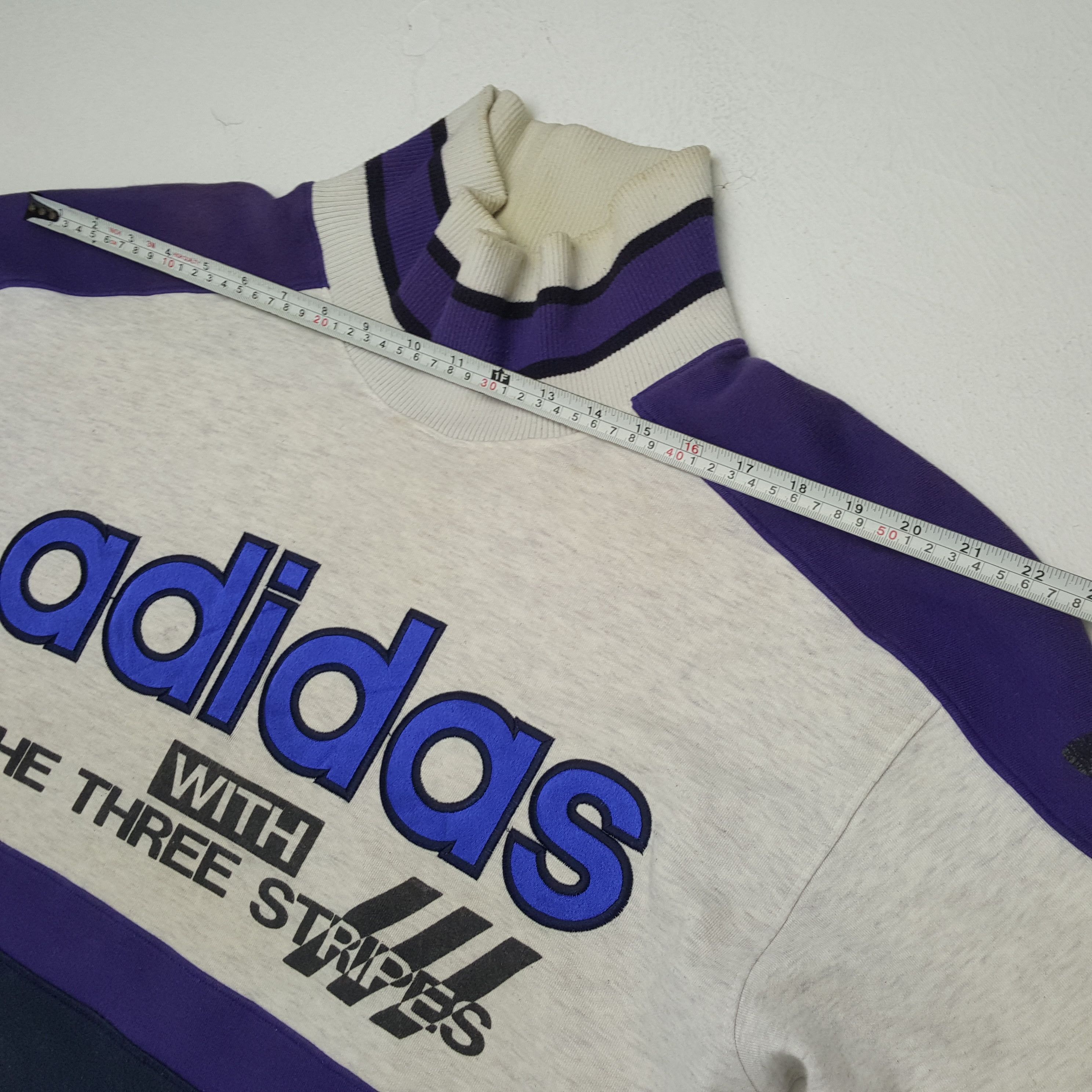 Adidas × Vintage ADIDAS Big Logo Spellout Design Fashion Style Sweatshirt Size US L / EU 52-54 / 3 - 5 Thumbnail