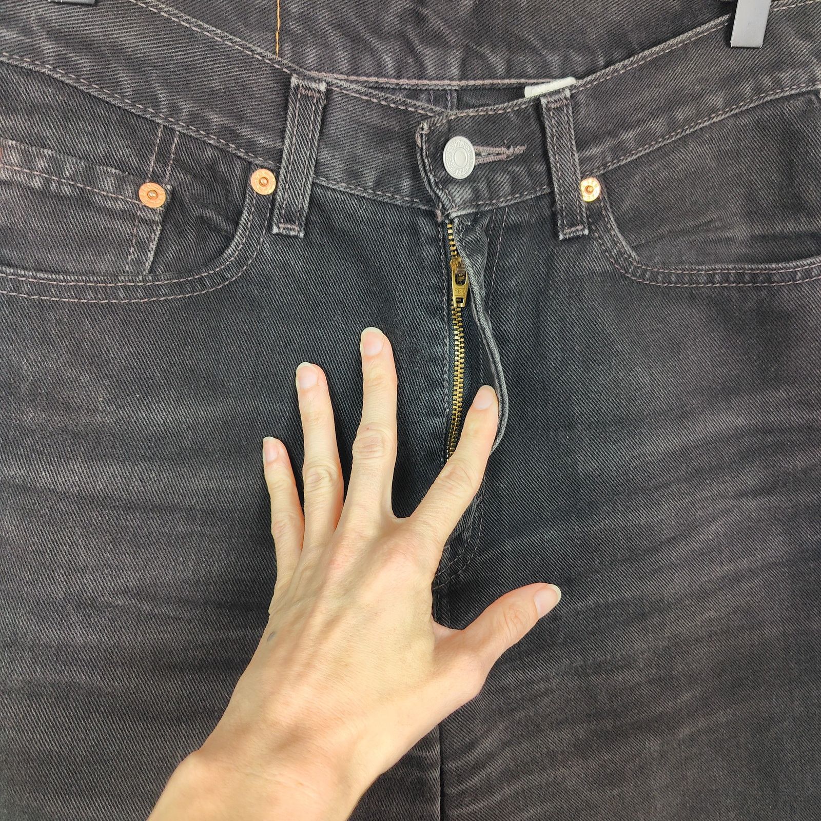 Levi's Vintage 90s Levi's 512 Jeans Womens 8 Black Wash Size US 29 - 2 Thumbnail