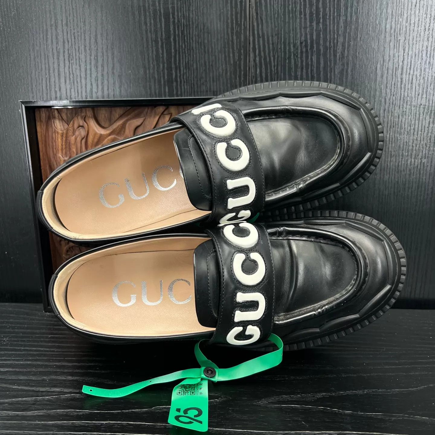 Gucci Gucci Black Leather Loafers 39.5 Mint Size US 9 / IT 39 - 7 Thumbnail