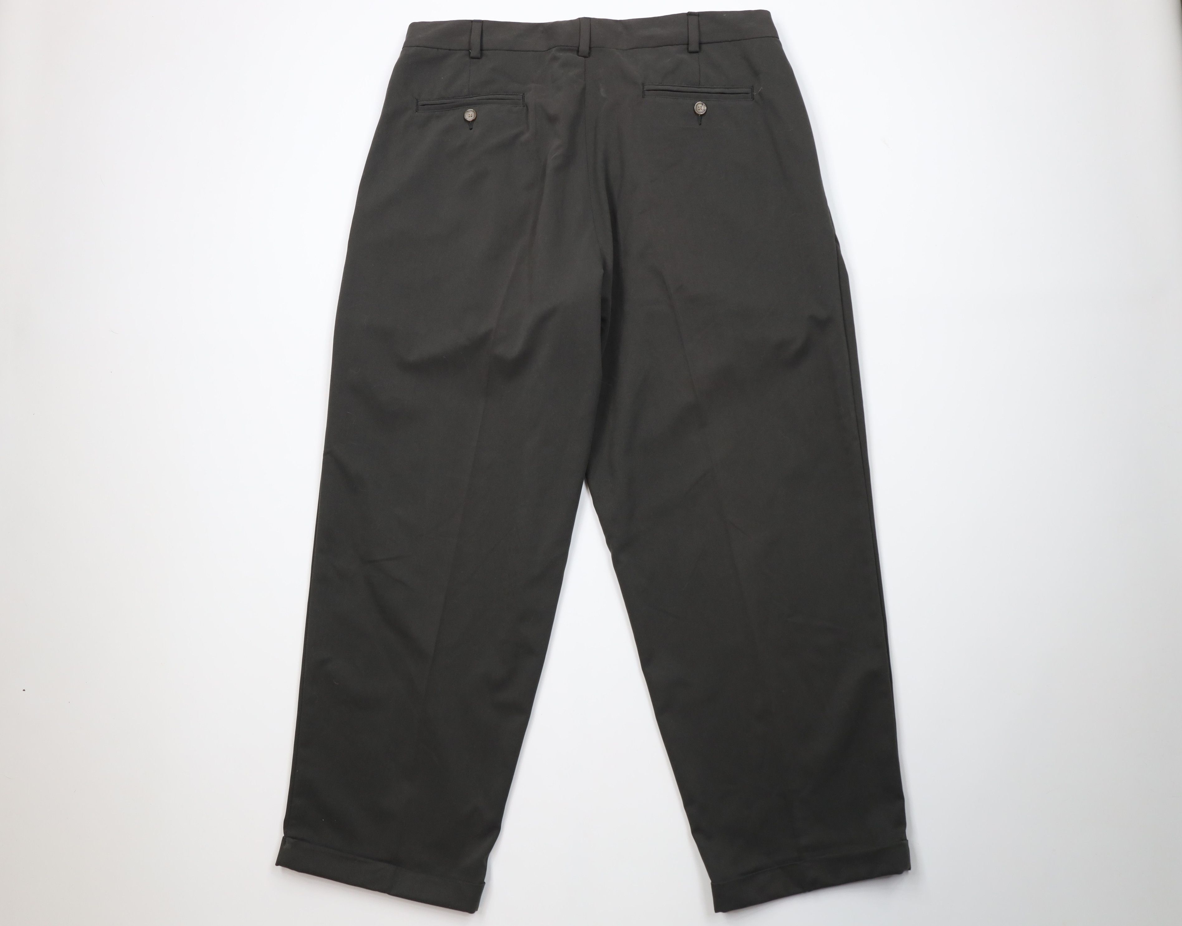 Vintage Vintage Y2K Streetwear Microfiber Wide Leg Chino Pants Green Size US 38 / EU 54 - 10 Thumbnail