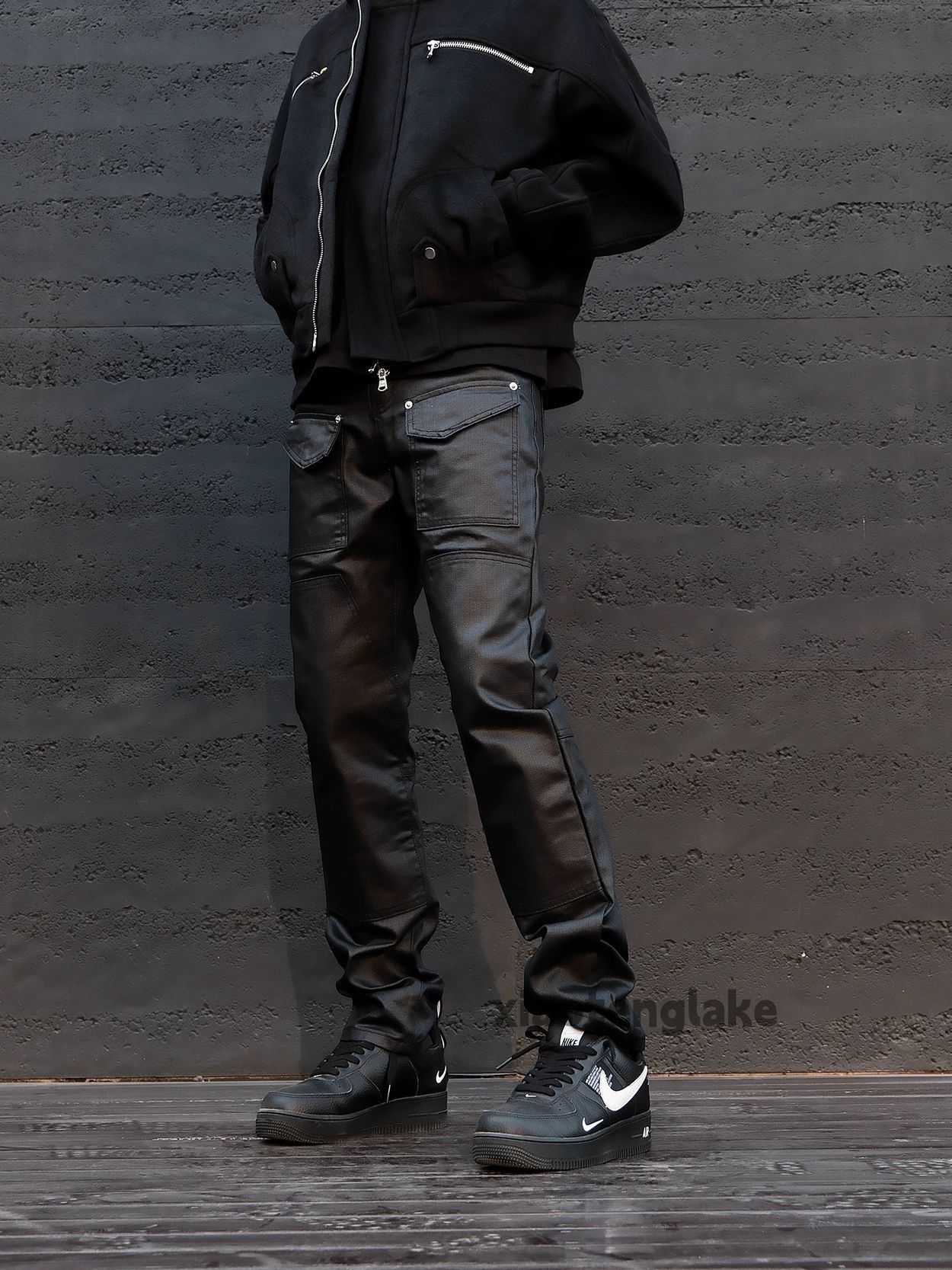 Jean xz wax coated punk grunge hiphop cleanfit cargo jeans Size US 32 / EU 48 - 6 Thumbnail