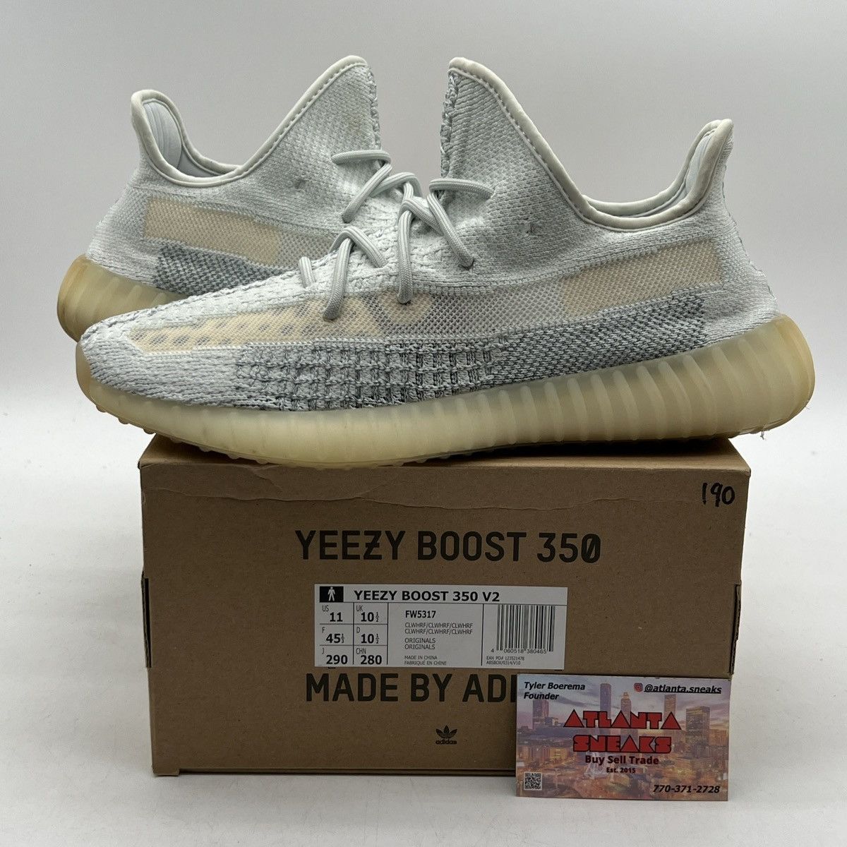 Yeezy boost 350 cloud white reflective