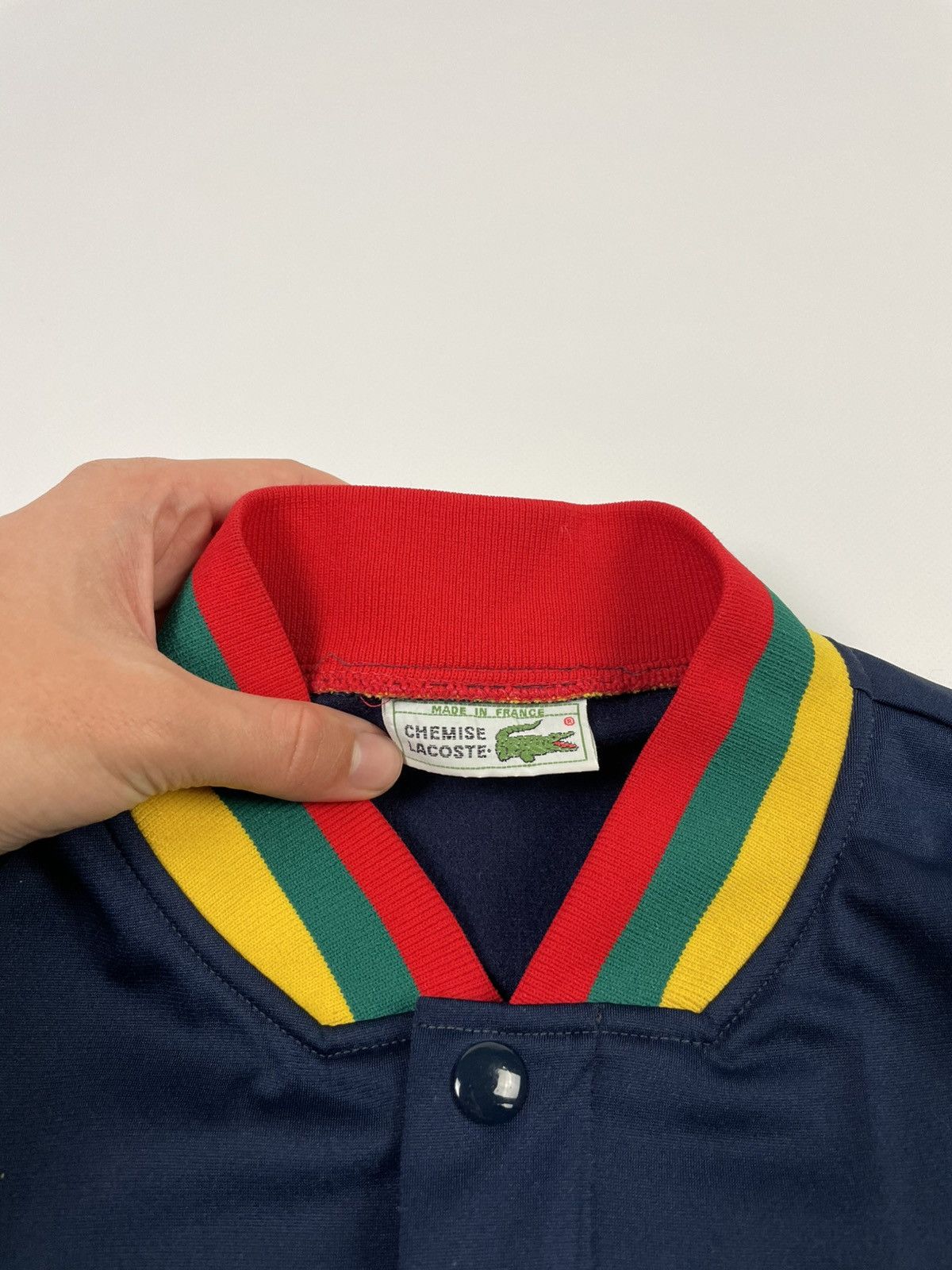 Lacoste Vintage Lacoste Varsity Jacket Size 4 / 180 – Retro Bomber Size US L / EU 52-54 / 3 - 4 Thumbnail