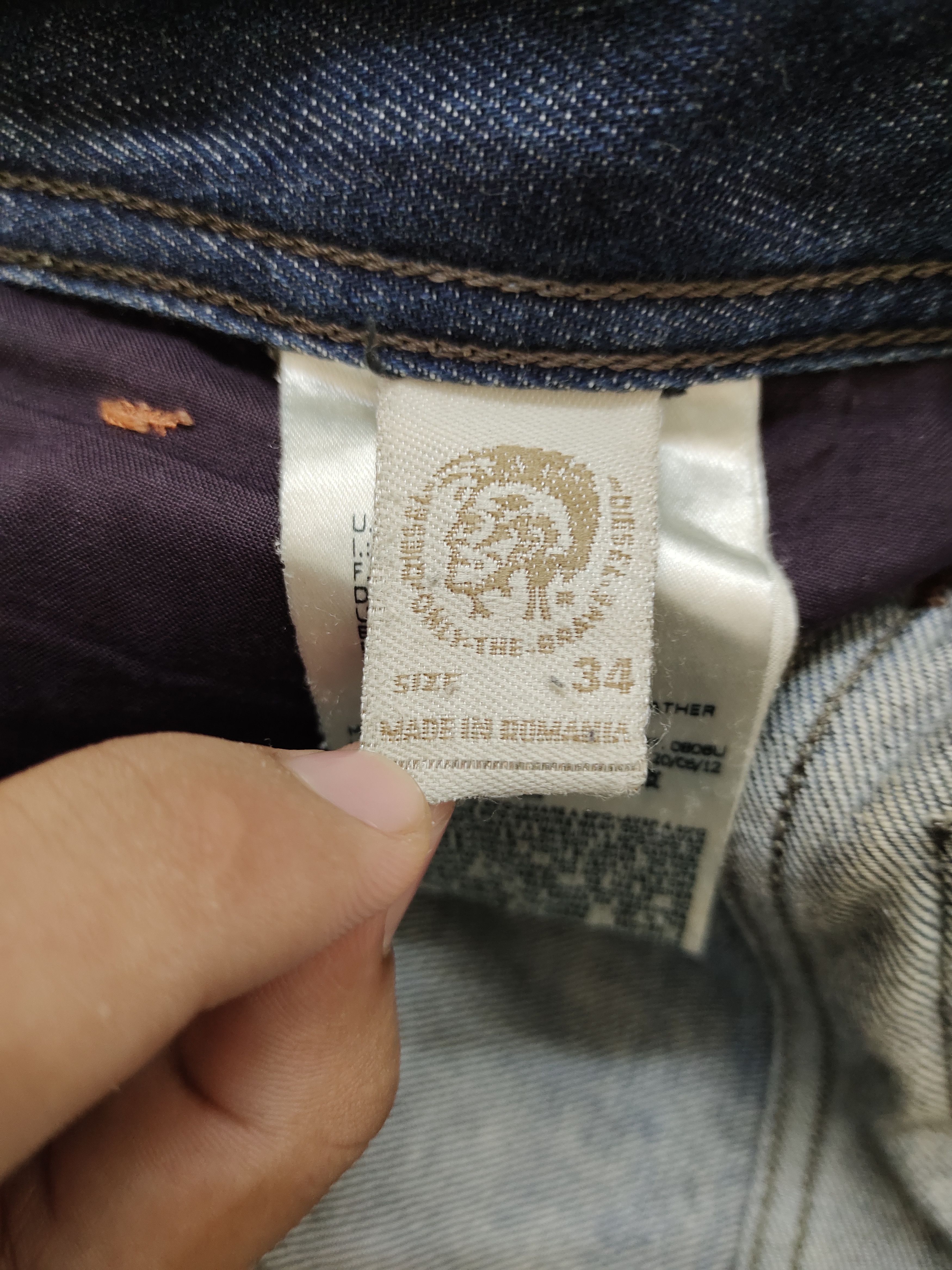 Vintage Y2k Diesel Waykee Distress Faded Regular Straight