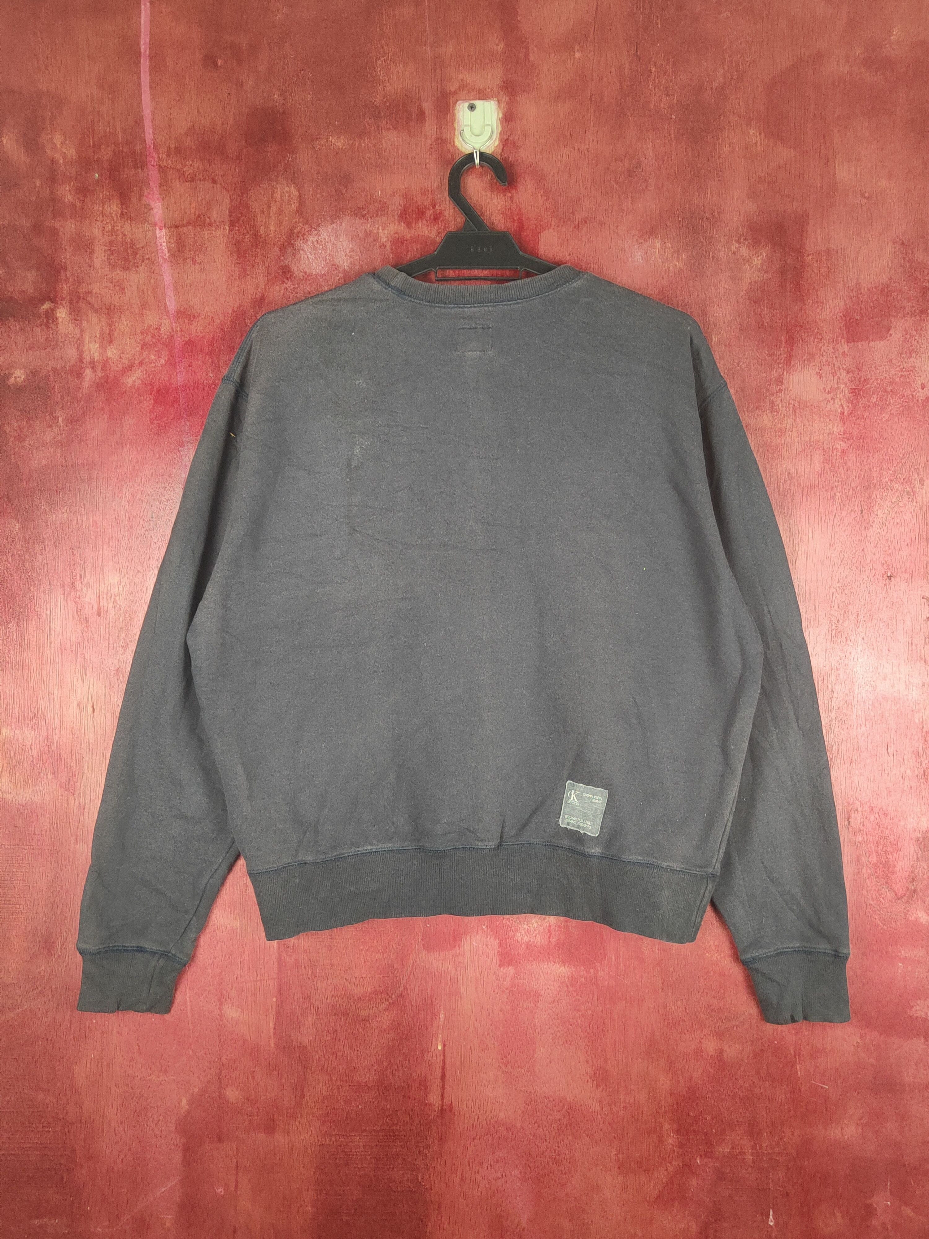 Calvin Klein × Japanese Brand × Vintage Calvin Klein Dark Blue Faded Sweatshirts #S1884 Size US M / EU 48-50 / 2 - 9 Thumbnail