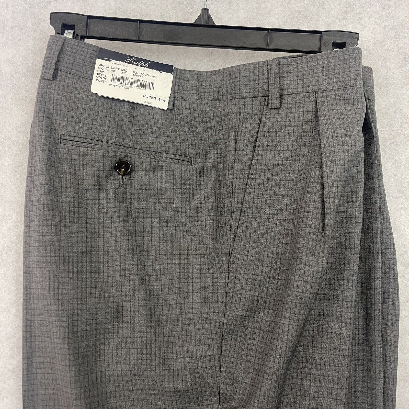 Ralph Lauren Ralph Lauren Nero Dress Pants Mens 43 Long 37 Gray MSPR $495 Size 42L - 10 Thumbnail