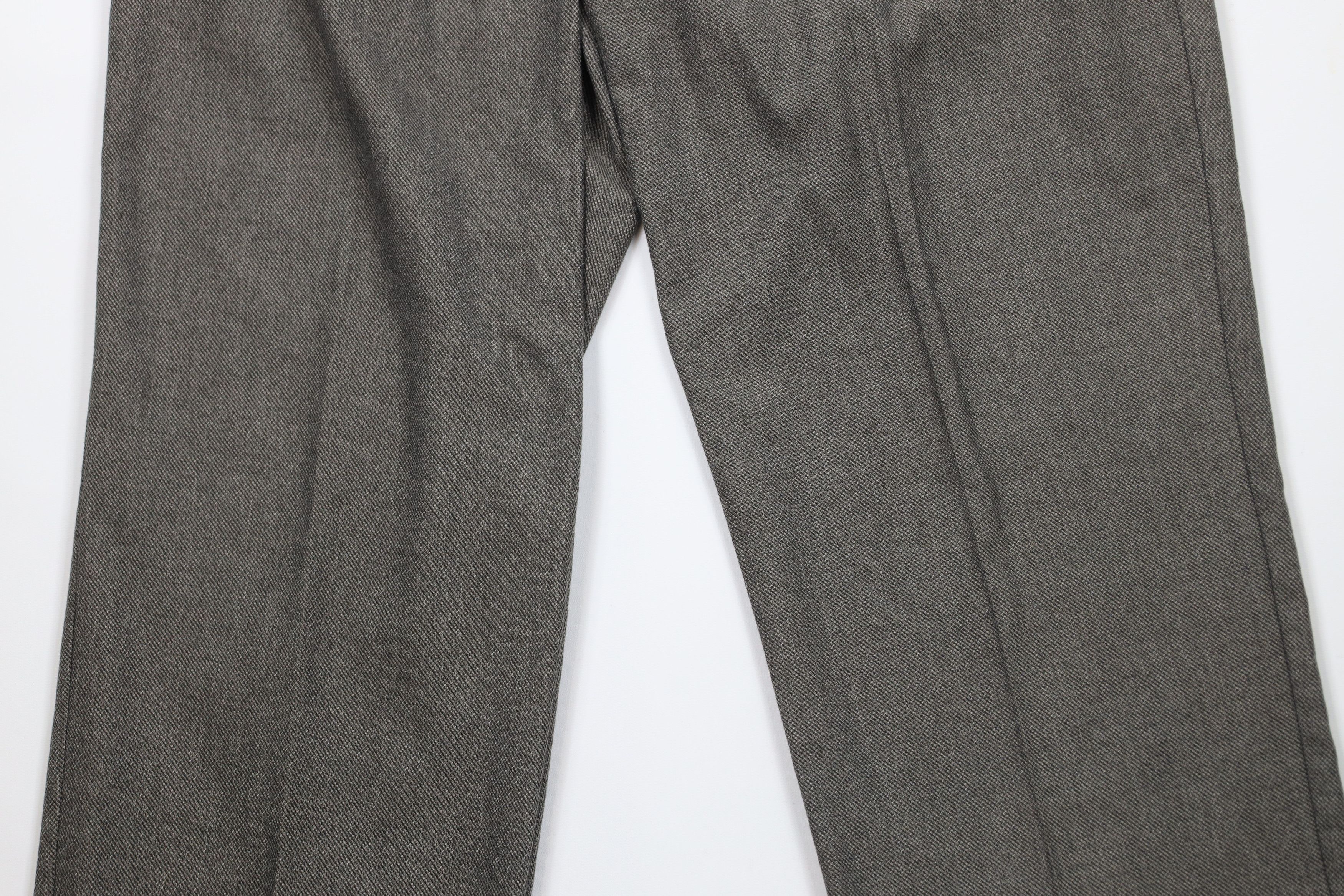 Vintage Vintage 90s Streetwear Blend Knit Wide Leg Chino Pants Gray Size US 36 / EU 52 - 3 Thumbnail