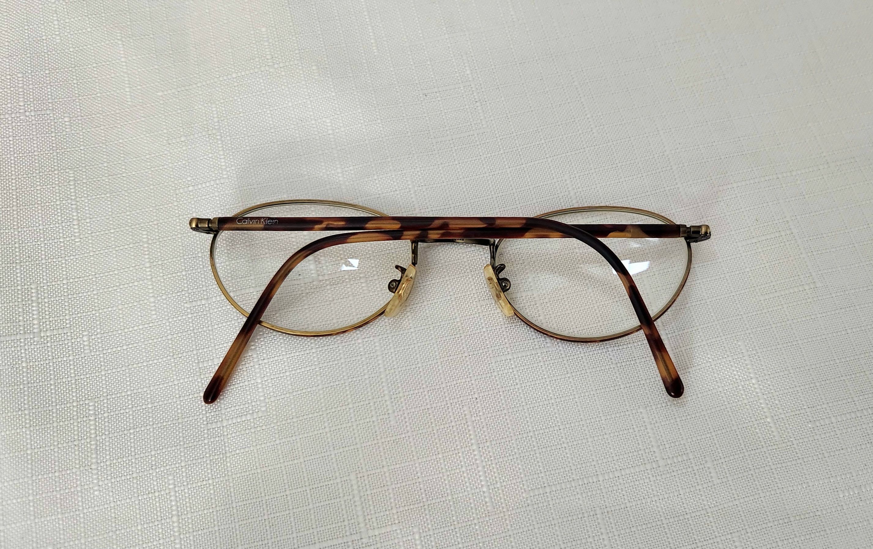 Calvin Klein × Vintage CALVIN KLEIN Vintage Tortoise 136 557 EYEGLASSES Frame Italy Size ONE SIZE - 7 Thumbnail
