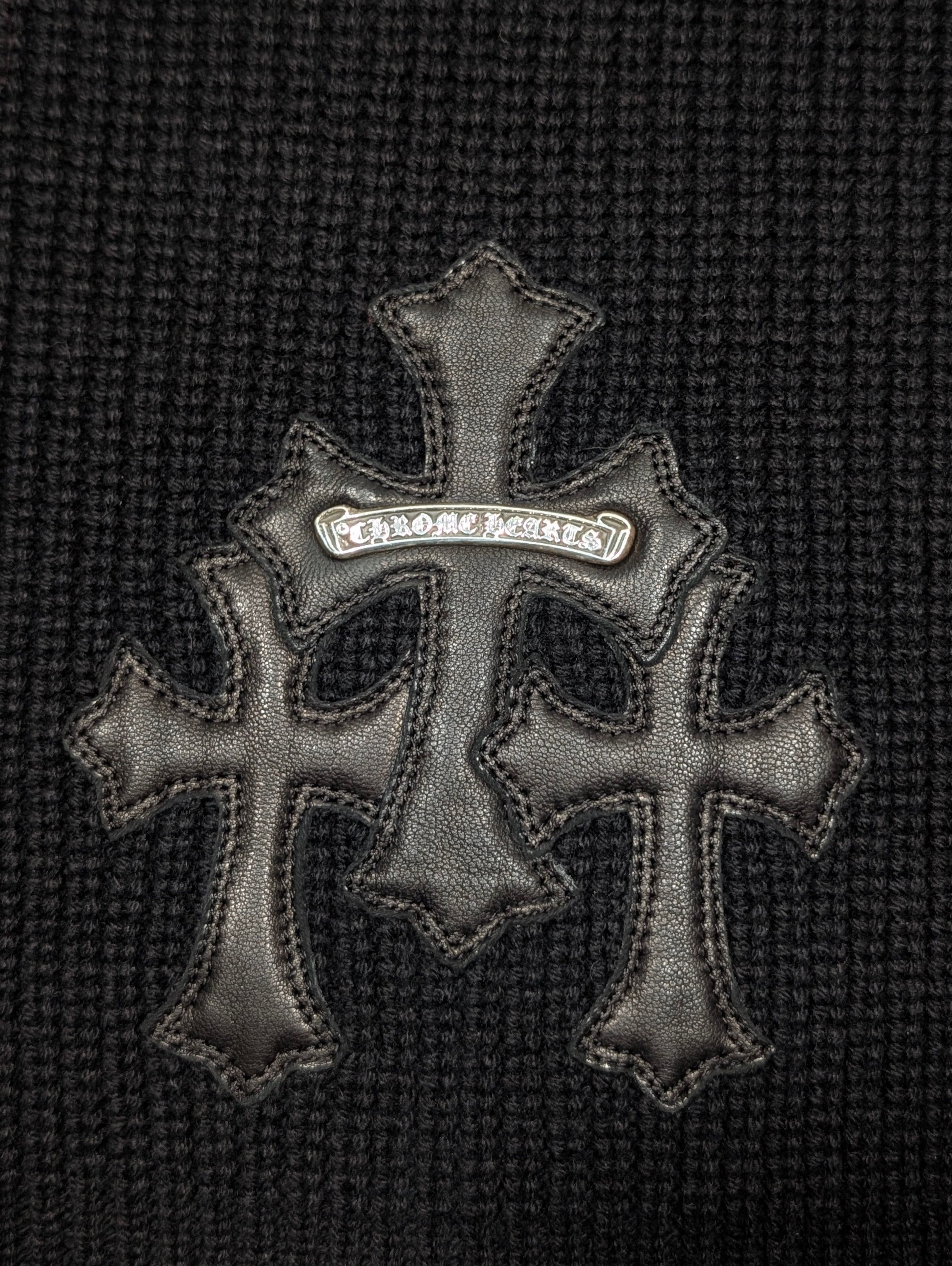 Chrome Hearts Cemetery Cross Patch 1/4 Zip Sweater (Bait & Tackle) Size US S / EU 44-46 / 1 - 5 Thumbnail