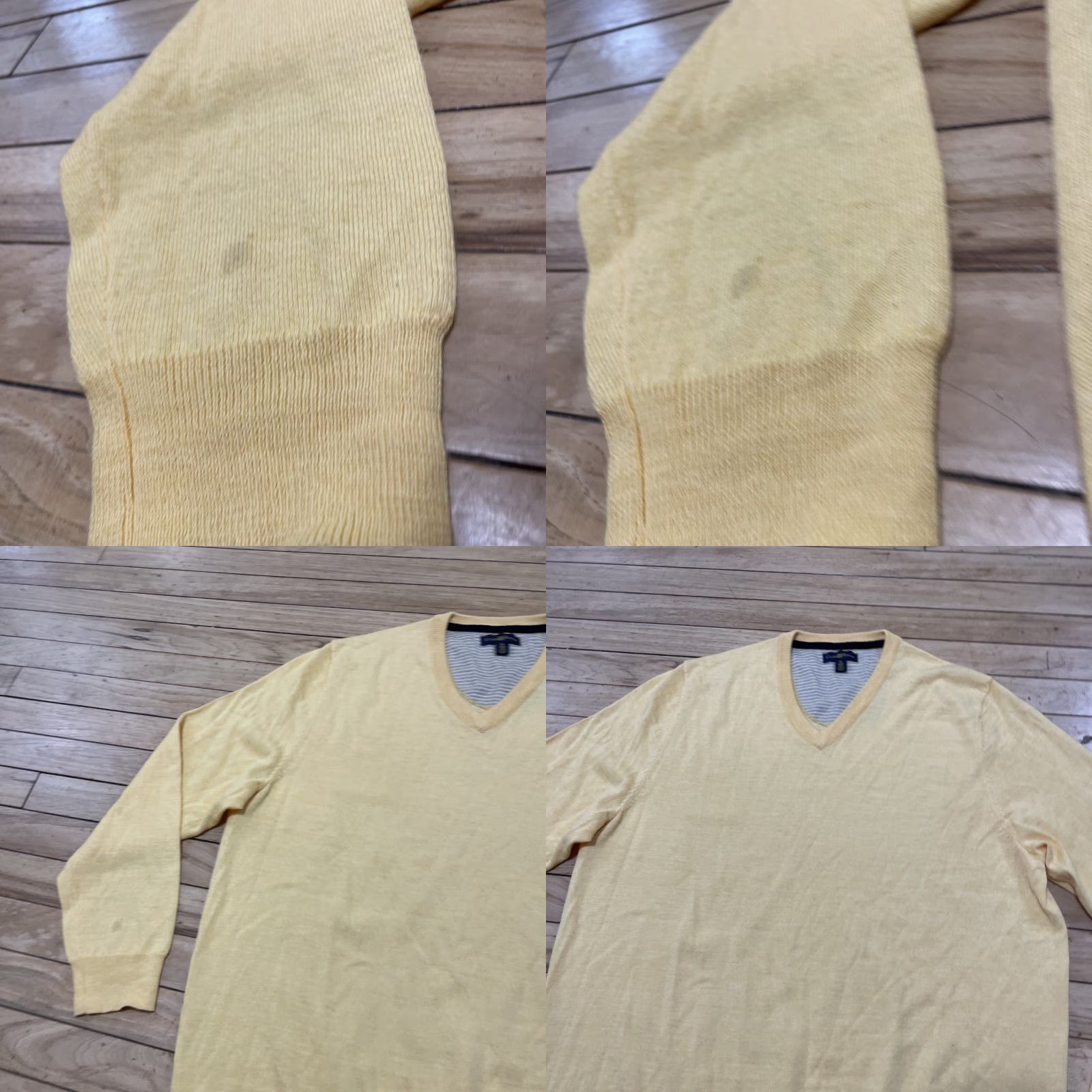 Club Room VINTAGE Club Room Merino Wool Sweater Men XL Light Yellow Retro 70s Arnold Palmer Golf Pullover Knit Sweater Size US XL / EU 56 / 4 - 9 Thumbnail