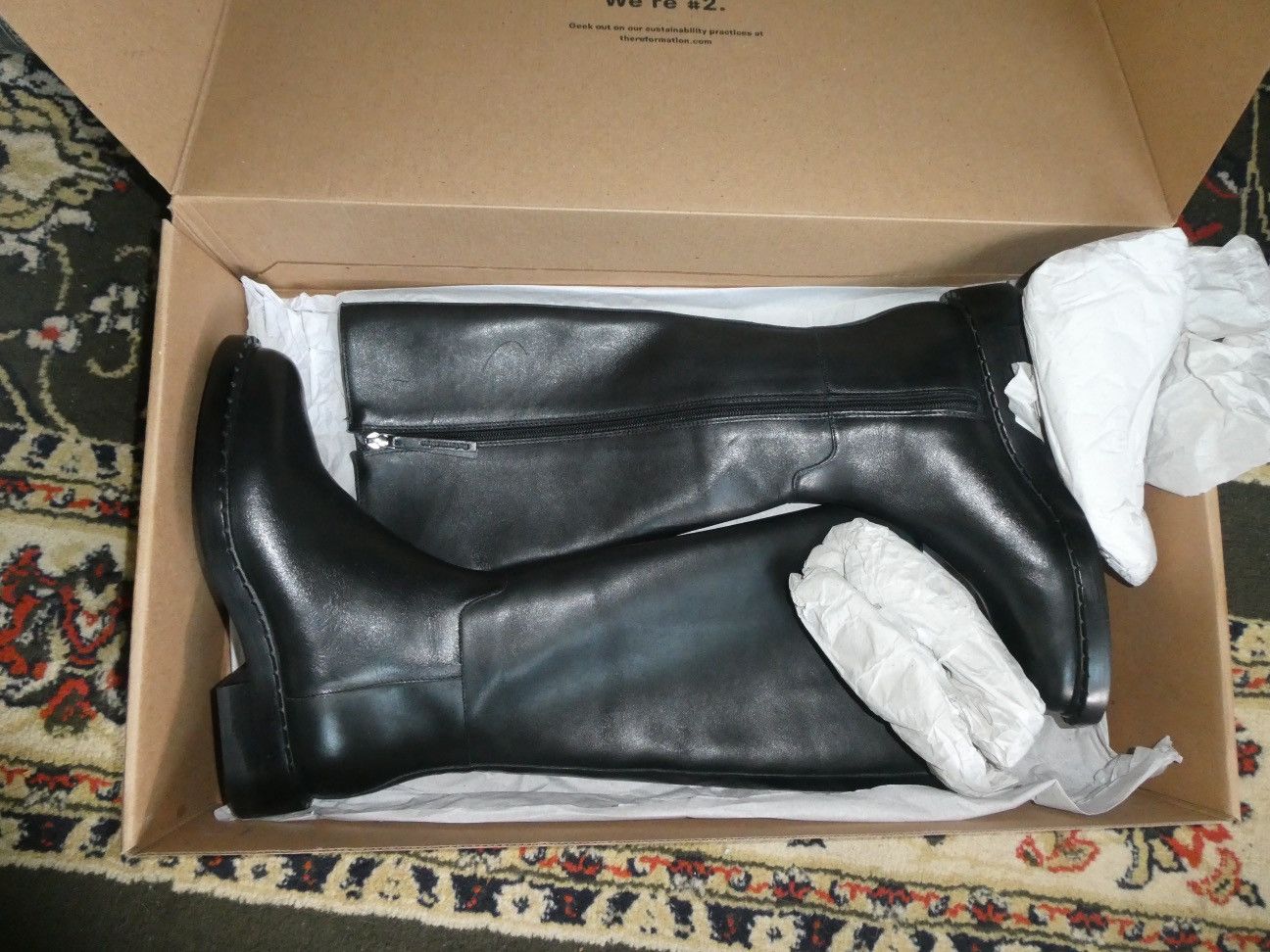 Reformation Reformation Women’s Black Boots Size US 7 / IT 37 - 1 Thumbnail