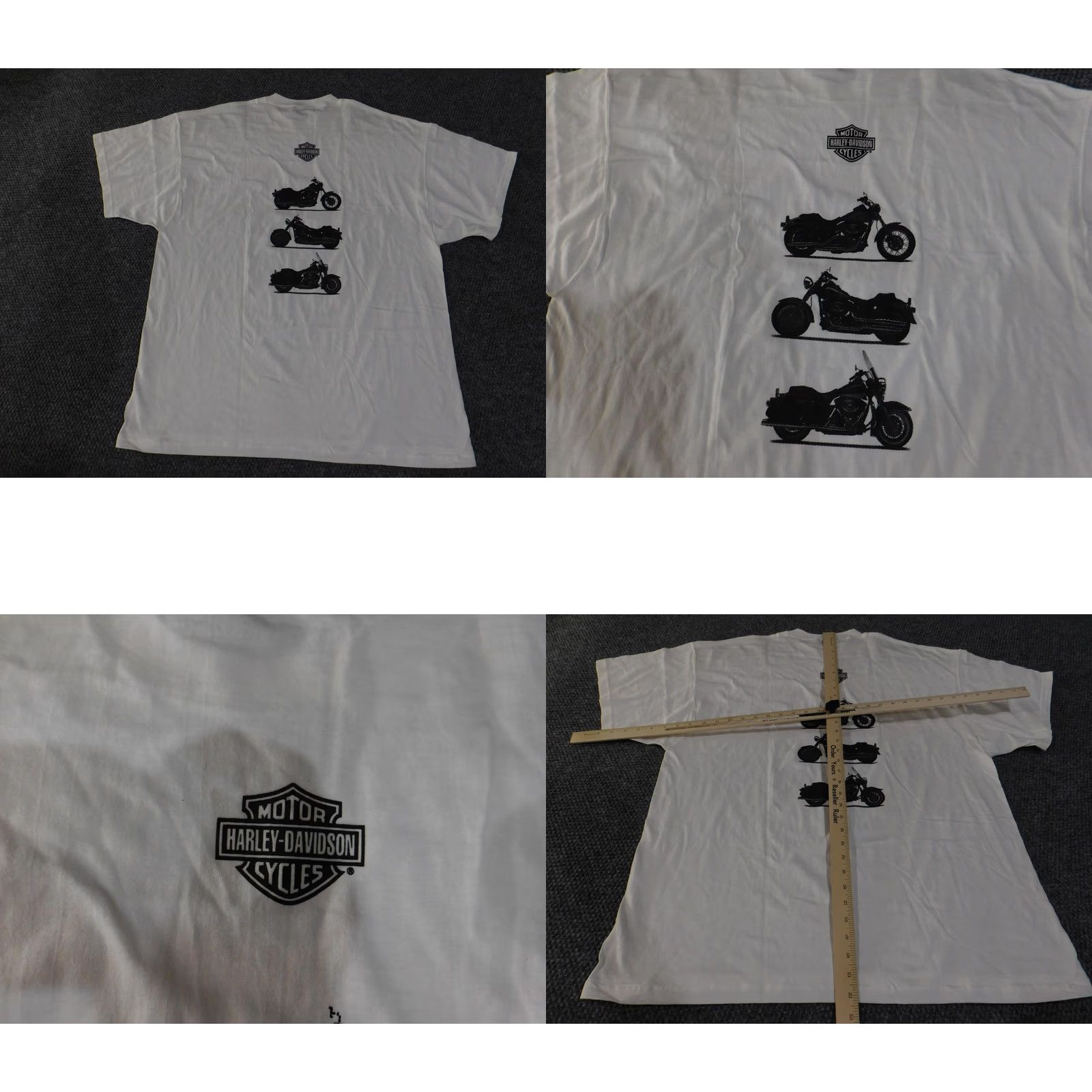 Fruit Of The Loom Vintage Harley-Davidson Atlanta Shirt Mens 2XL White Elmo Atkins Bike Show 2002 Shirt Size US XXL / EU 58 / 5 - 9 Thumbnail